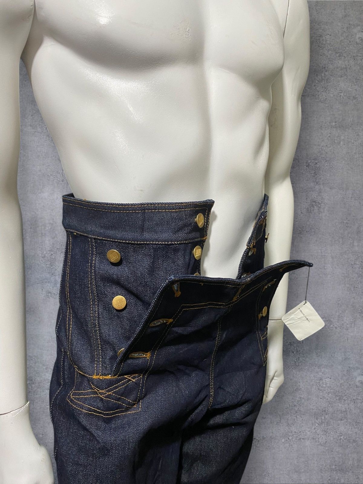 Jean Paul Gaultier S/S 1993 Rare Junior Gaultier- Tri-Closure Andro Jeans Size US 30 / EU 46 - 3 Thumbnail