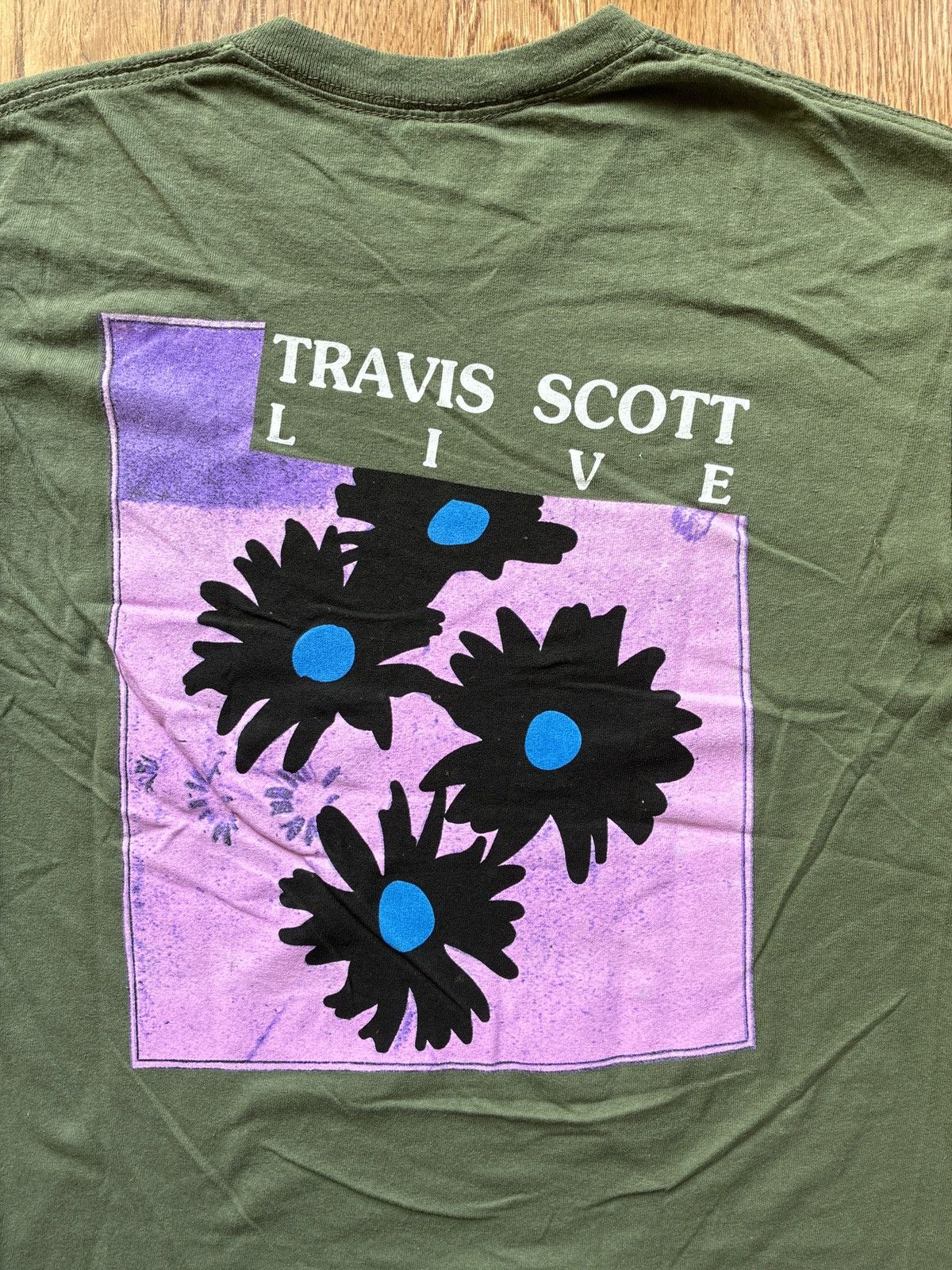 Travis Scott Travis Scott Astroworld Festival Run Flower Tee Sz S Size US S / EU 44-46 / 1 - 2 Thumbnail