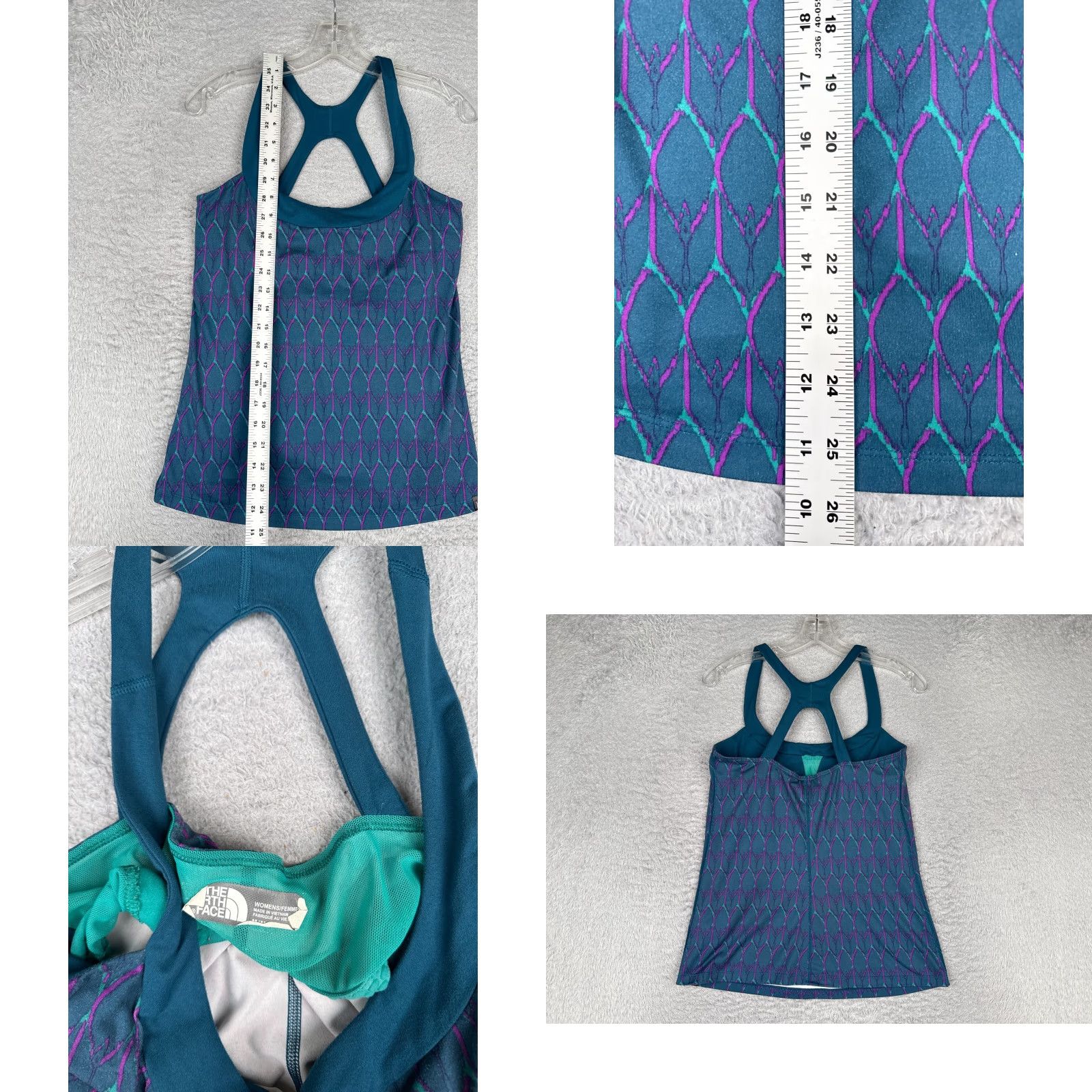 The North Face The North Face Shirt Women Medium Blue Tank Sleeveless Geometric Poly Blend Gym Size M / US 6-8 / IT 42-44 - 8 Thumbnail