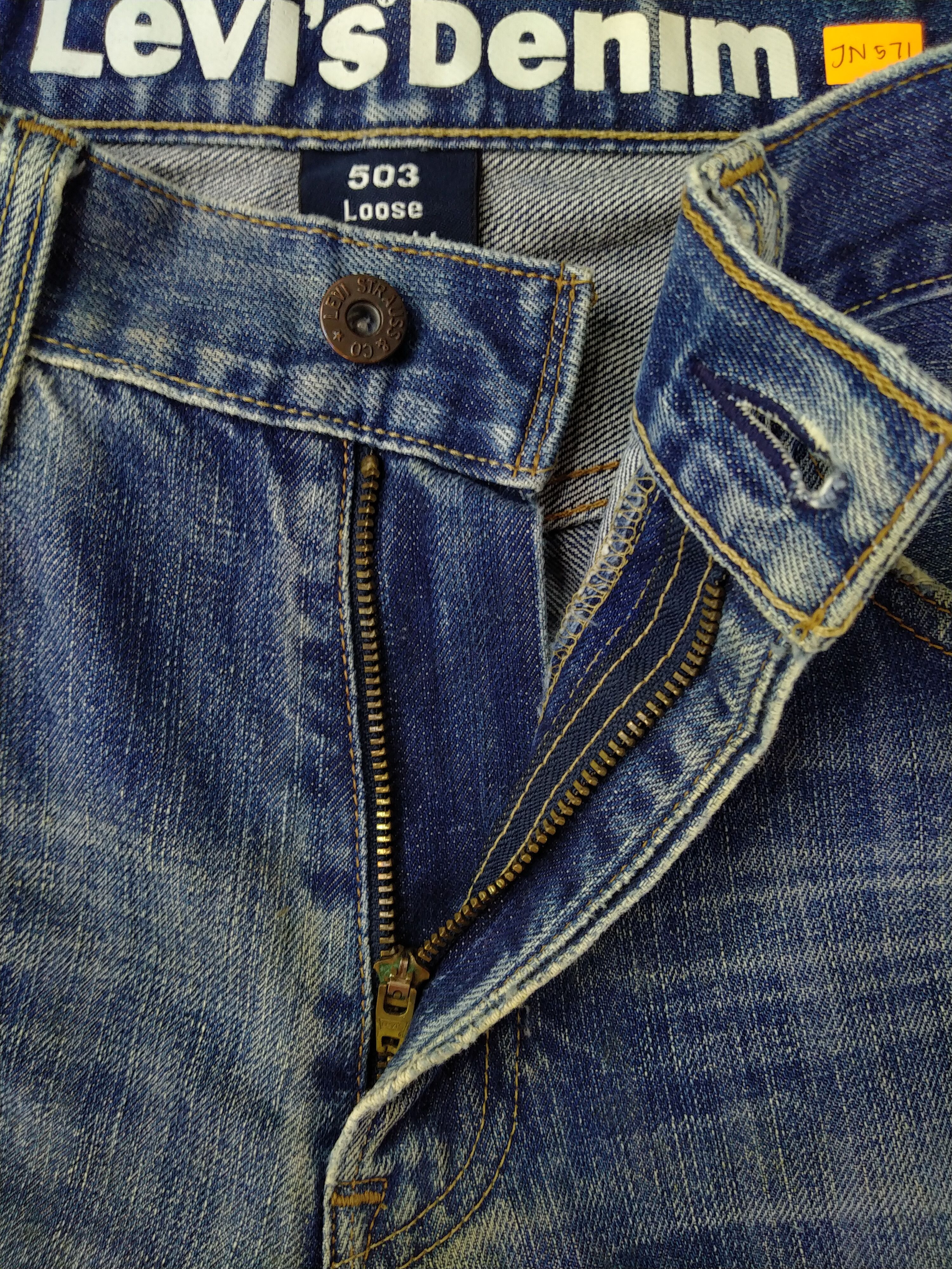 Levi's Vintage Levi's 503 Loose Straight Distressed Denim -JN571 Size US 32 / EU 48 - 6 Thumbnail