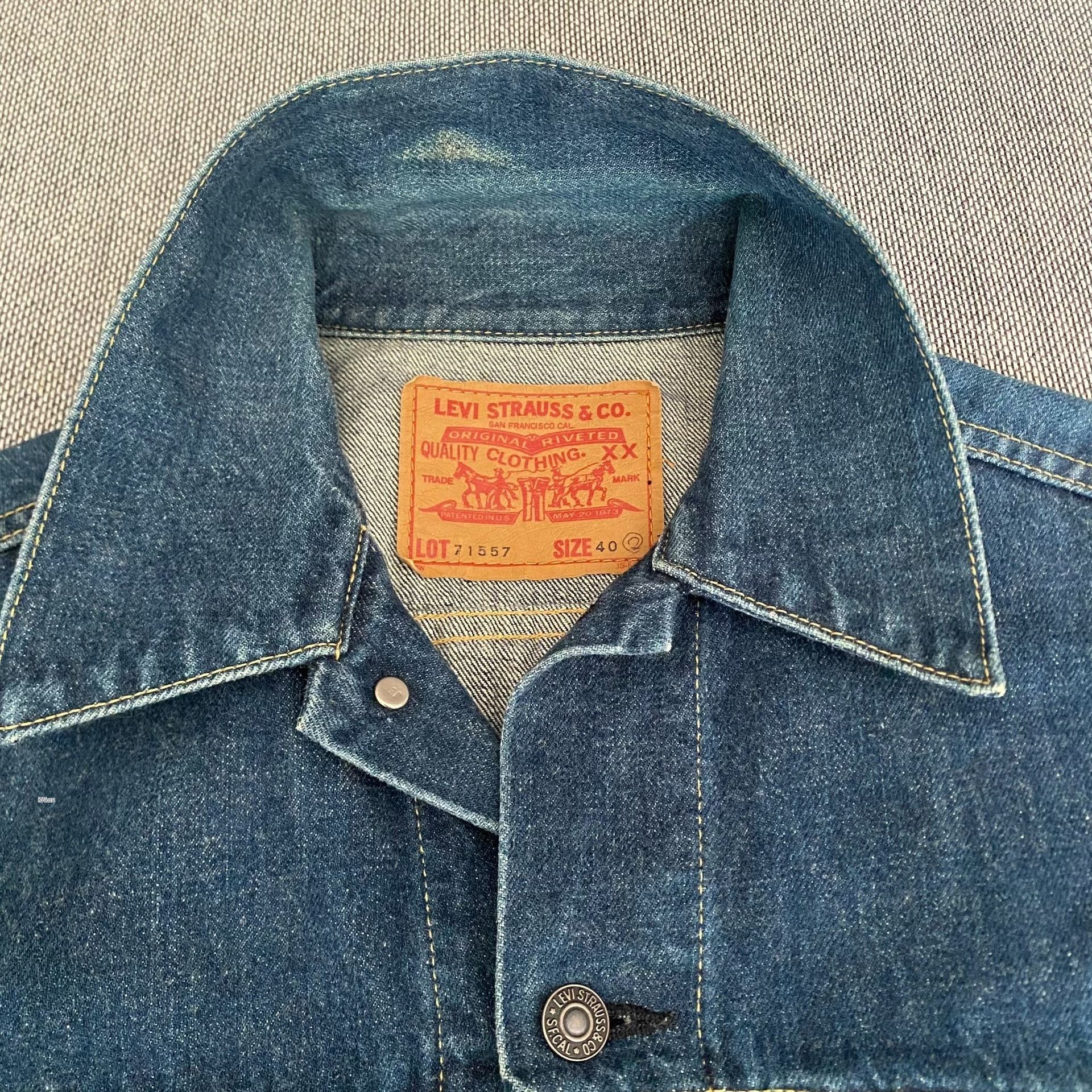 Levi's Vintage Clothing Levi's LVC71557 J30 Denim Jacket Size US XXS / EU 40 - 3 Thumbnail
