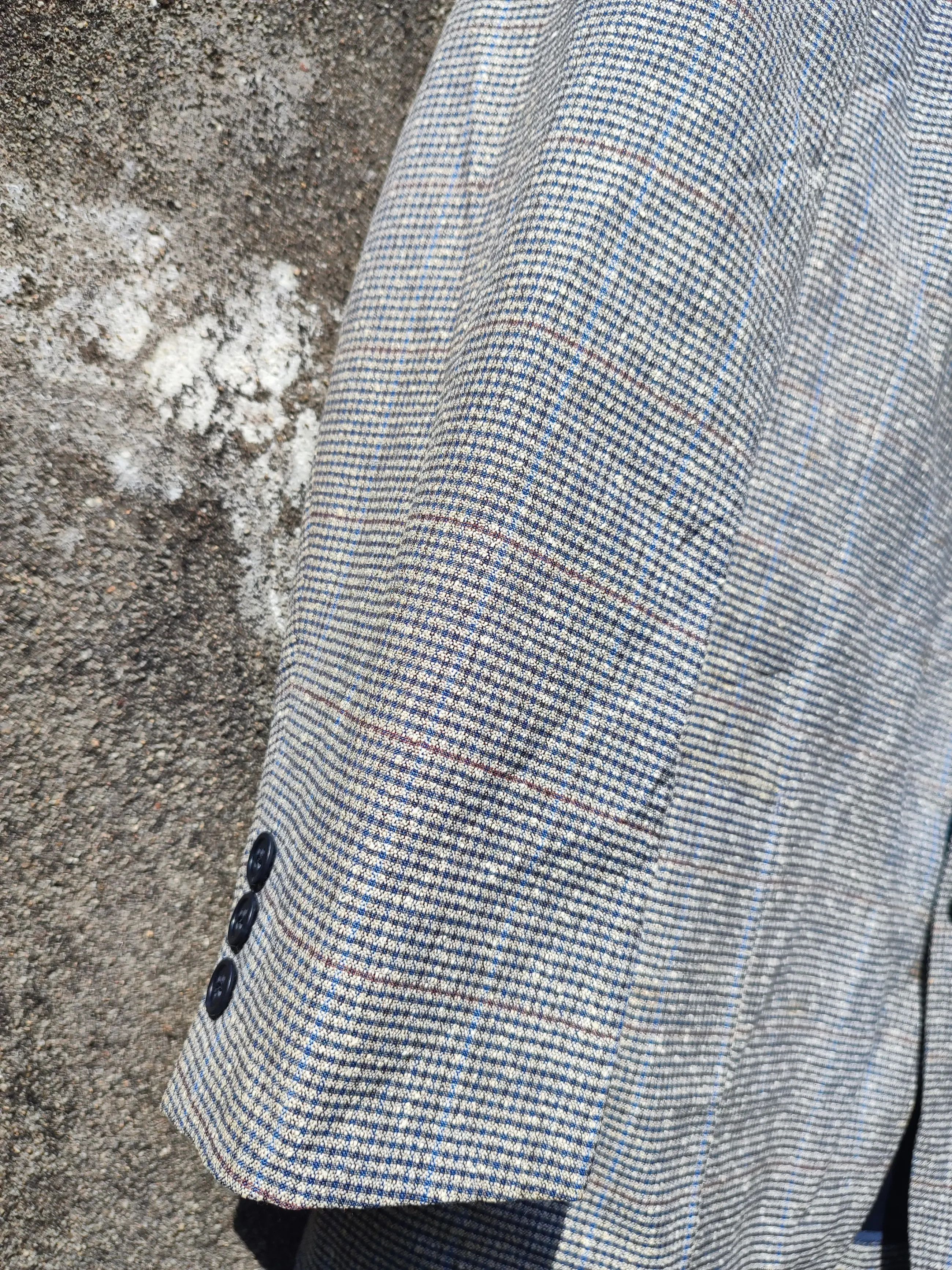 Burberry × Vintage 🔥STEAL🔥Vintage Plaid Blazer By Burberry's Size 42L - 4 Thumbnail