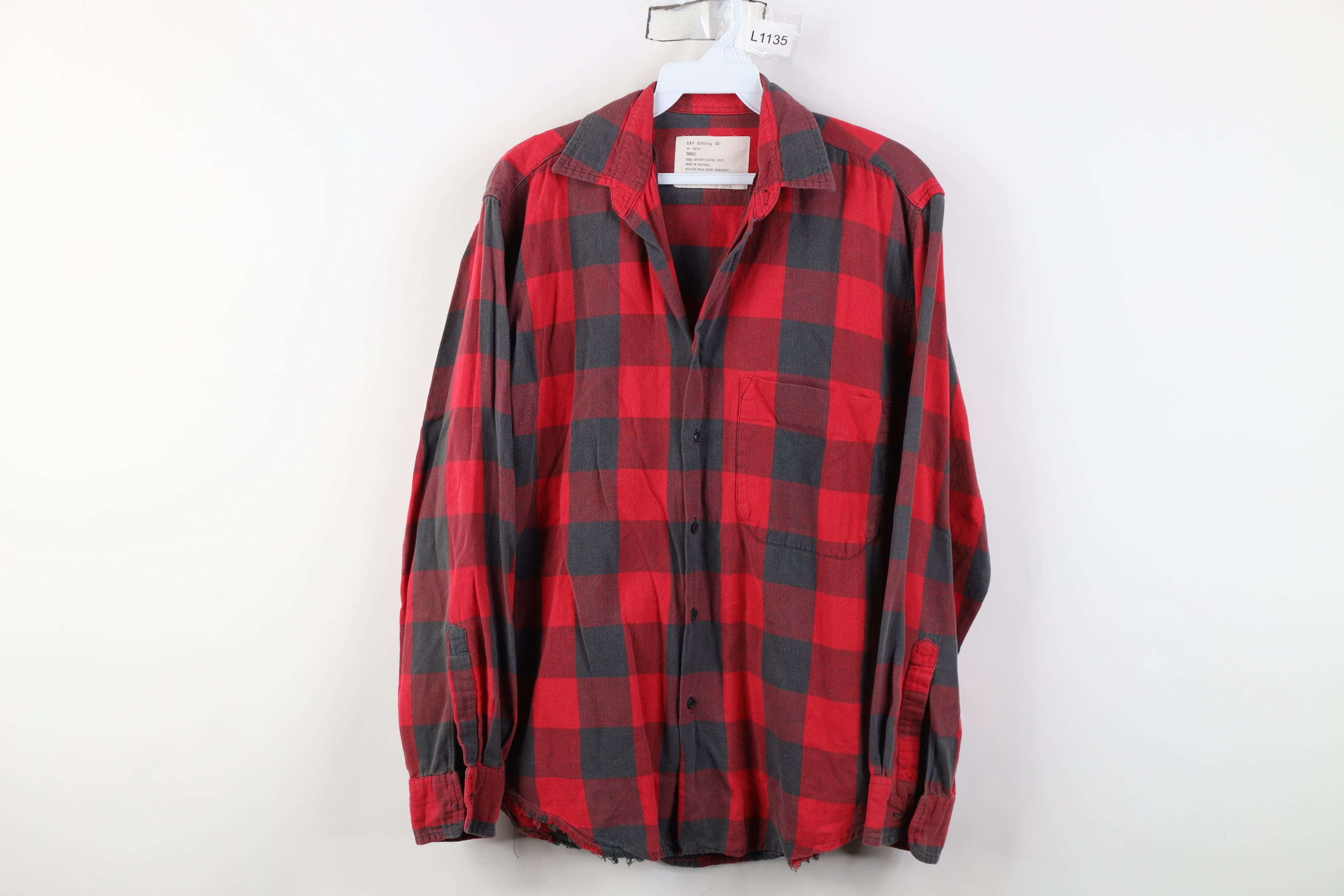 Gap Vintage 90s Gap Lightweight Flannel Button Shirt Plaid Size US S / EU 44-46 / 1 - 1 Thumbnail