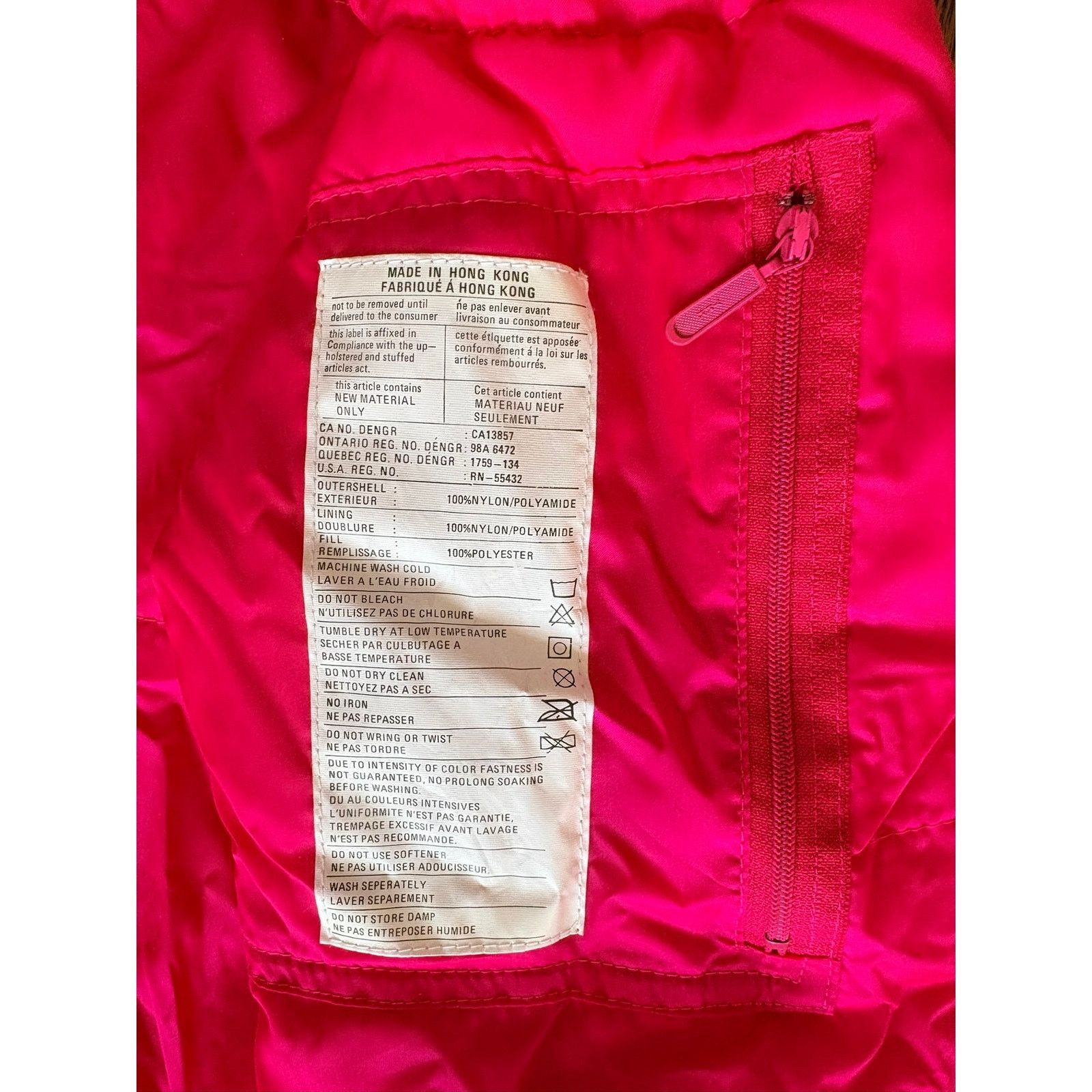 Fera Vintage 80 Women’s Ski Jacket Size 8 Hot Pink Cropped Jacket Size M / US 6-8 / IT 42-44 - 6 Thumbnail