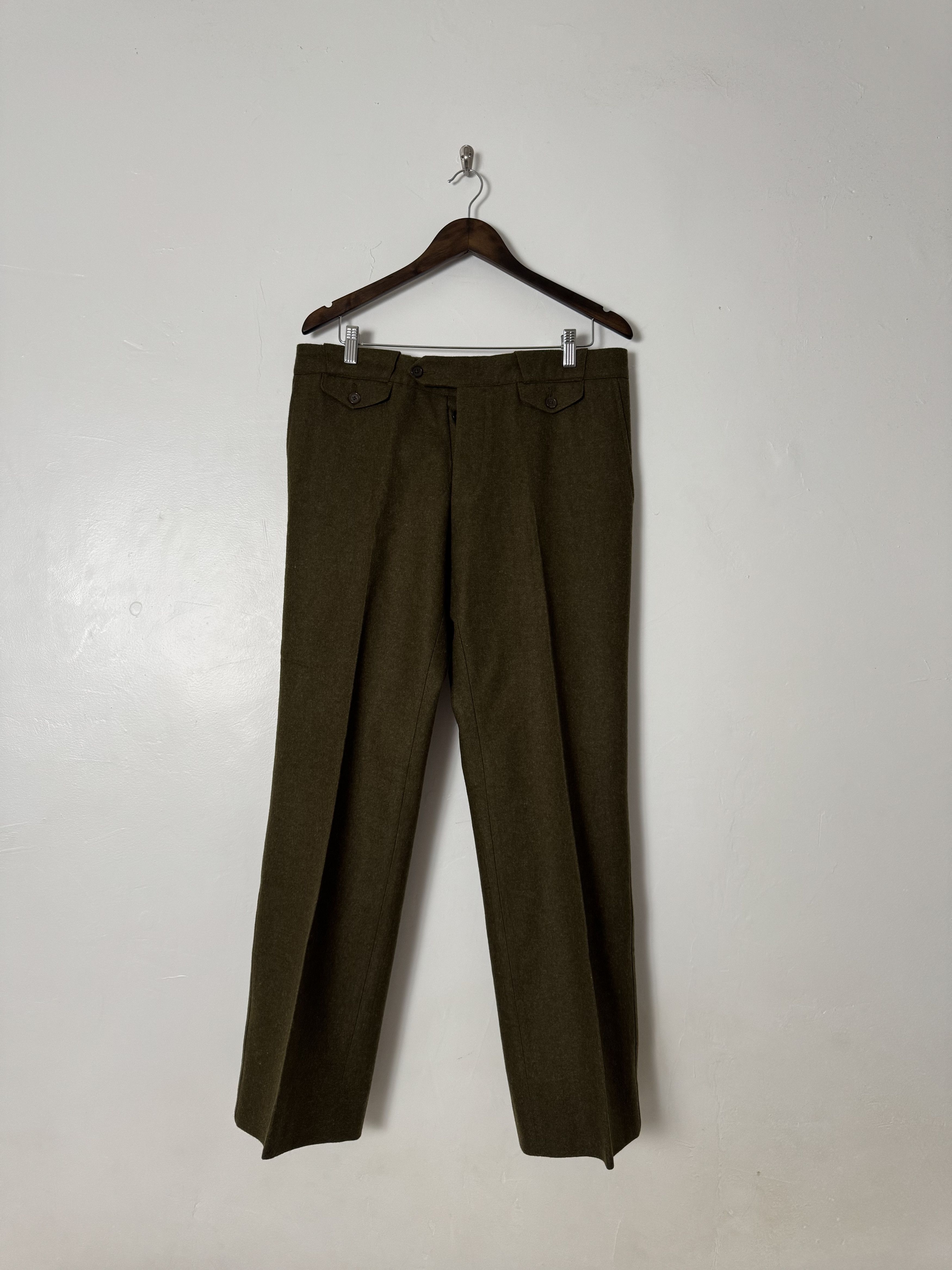 Bottega Veneta Bottega Veneta Virgin Wool Heavyweight Military Trousers Size US 36 / EU 52 - 8 Thumbnail
