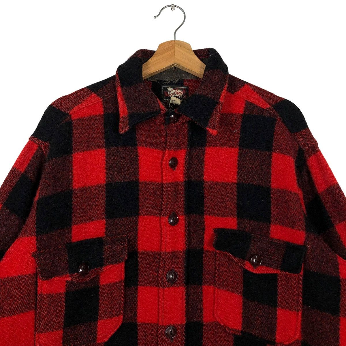 Vintage 🔥70’s Vintage Woolrich Wool Jacket Work Tartan Design Size US M / EU 48-50 / 2 - 3 Thumbnail