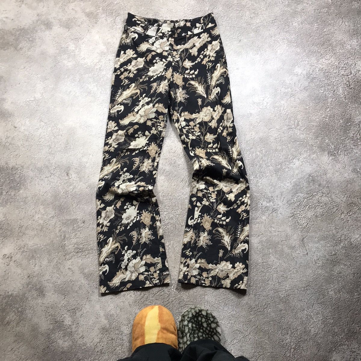 Vintage Vintage Y2K Baggy Wide Leg Sweatpants All Over Print Rave 27 Size 27" / US 4 / IT 40 - 2 Thumbnail