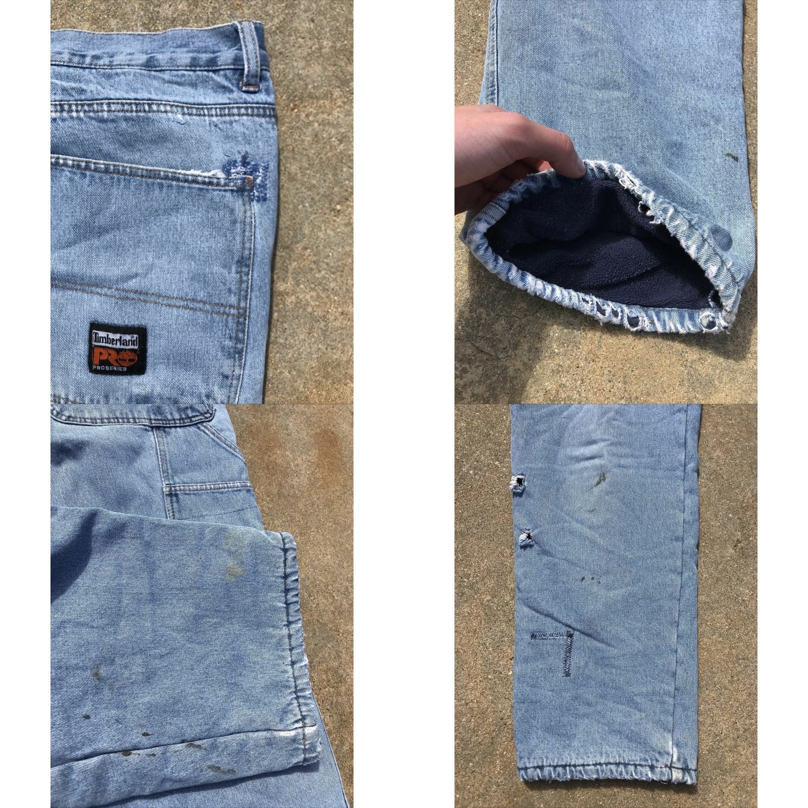Timberland VINTAGE Timberland Pro Series Fleece Lined Insulated Jeans Men's 36 Blue Workwear Carpenter Straight Size 38 x 32 Size US 36 / EU 52 - 8 Thumbnail