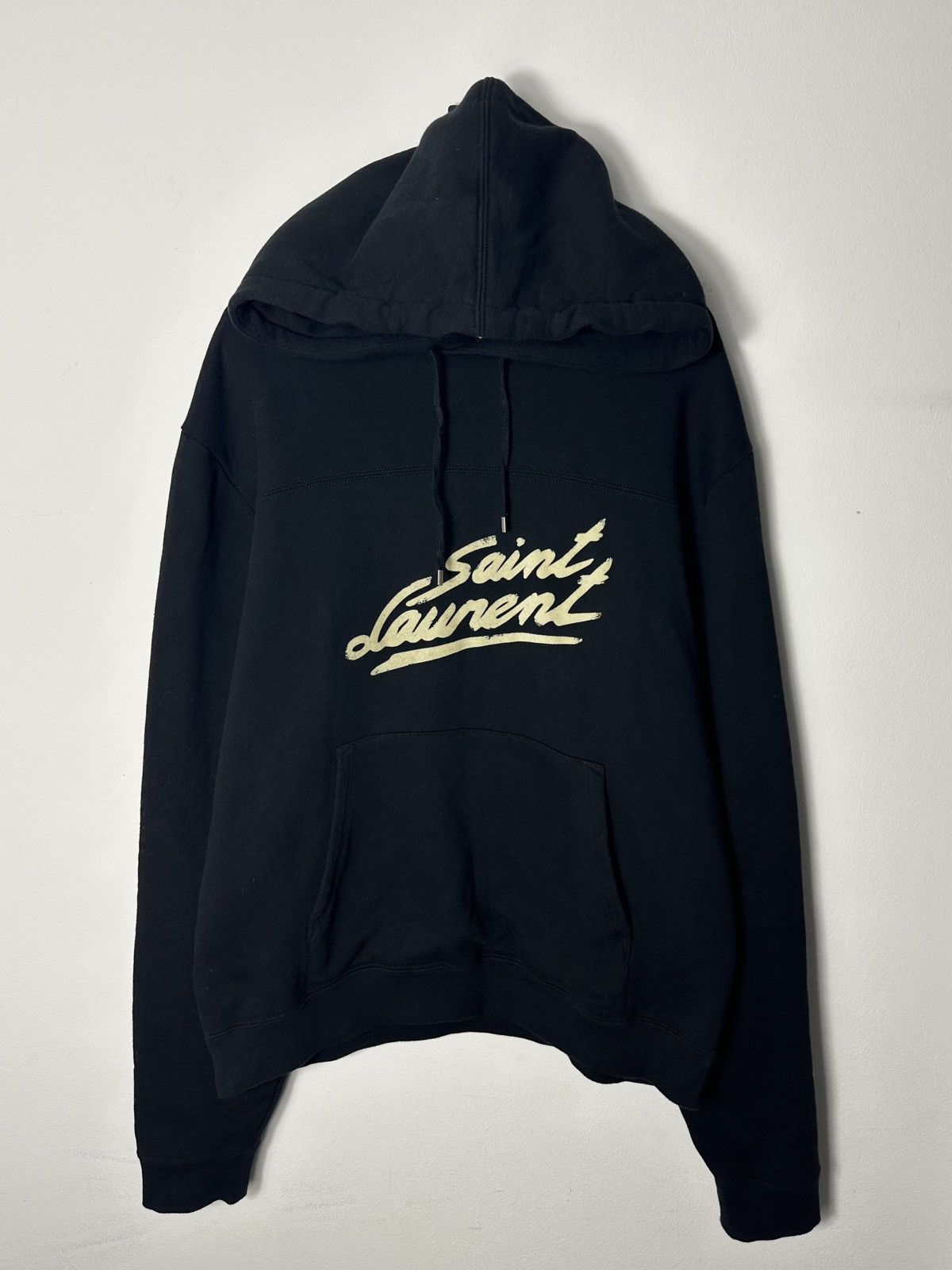 Saint Laurent Paris Saint Laurent Paris Signature logo hoodie