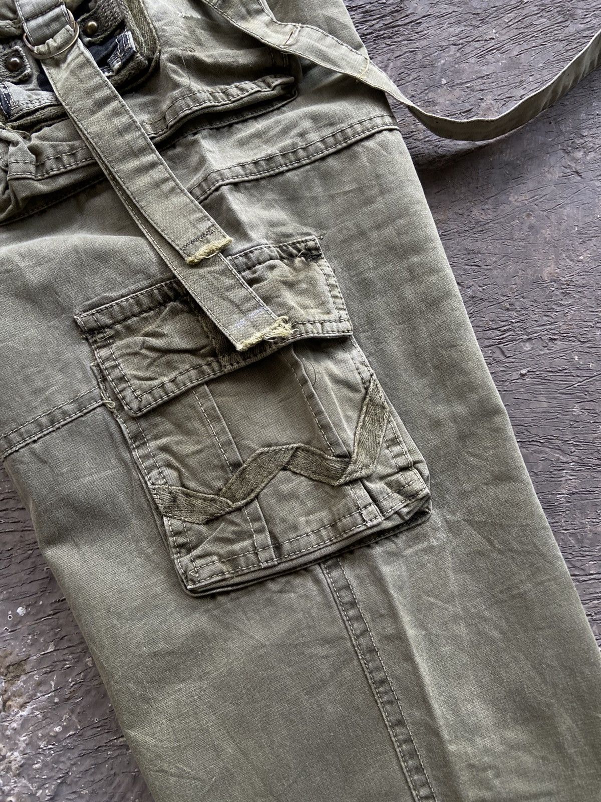 14th Addiction 2000s TBJ - Cyber Apocalypse Style Cargo Bondage Pants Size US 36 / EU 52 - 14 Thumbnail