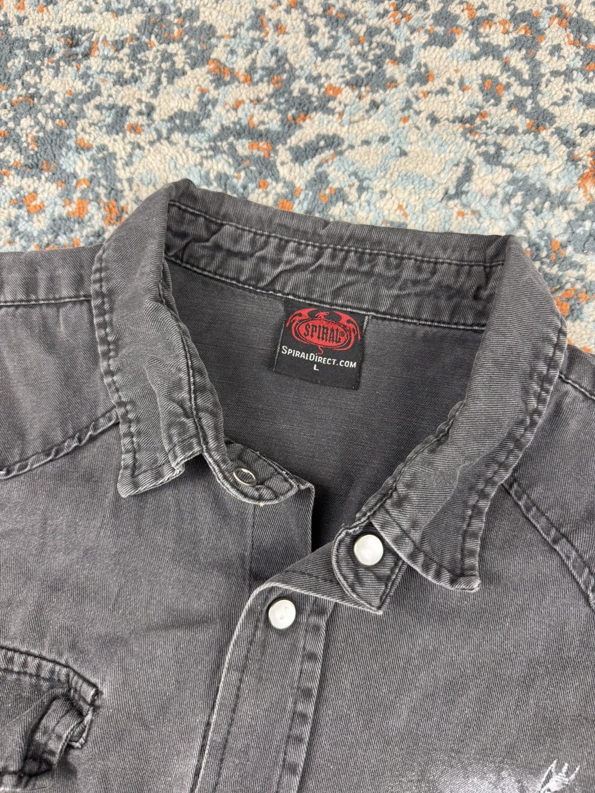 Band Tees × Vintage Vintage Y2K Spiral sleeveless shirt skull opium faded washed Size US L / EU 52-54 / 3 - 8 Thumbnail