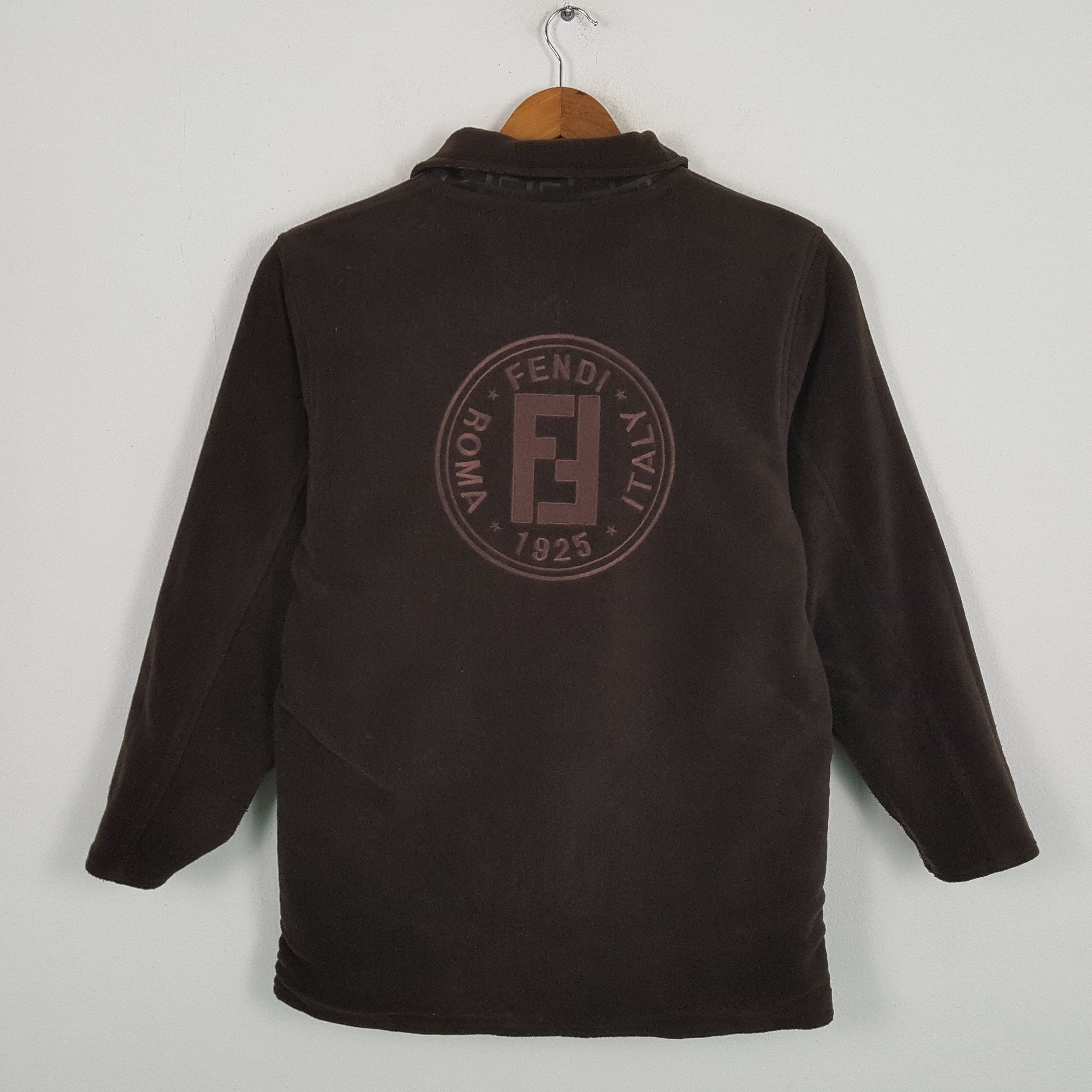 Fendi Vintage FENDI Italian Brand Reversible Monogram Style Jacket Size US L / EU 52-54 / 3 - 4 Thumbnail
