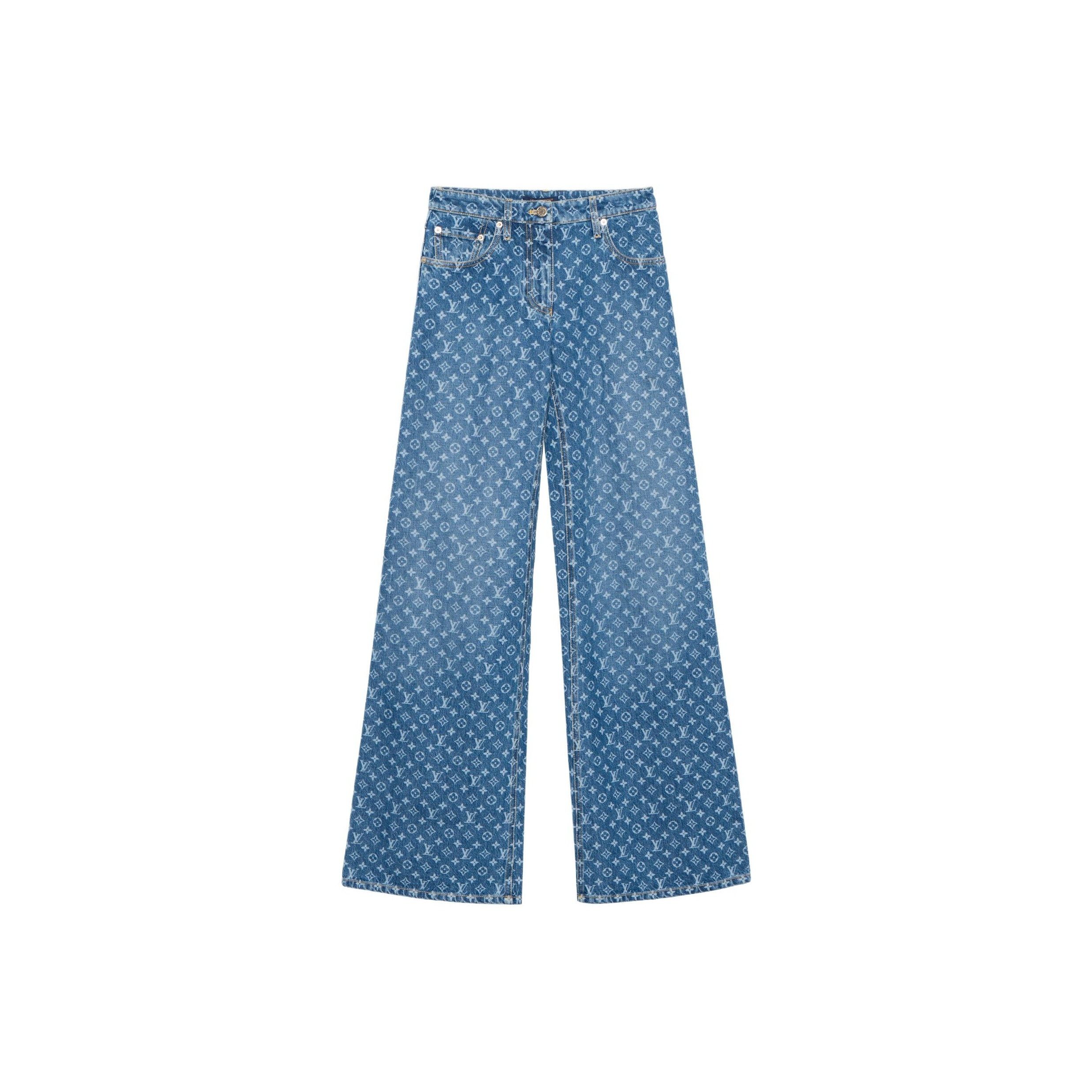Louis Vuitton Louis Vuitton Monogram Flared Jeans 38 Size 27" / US 4 / IT 40 - 1 Thumbnail