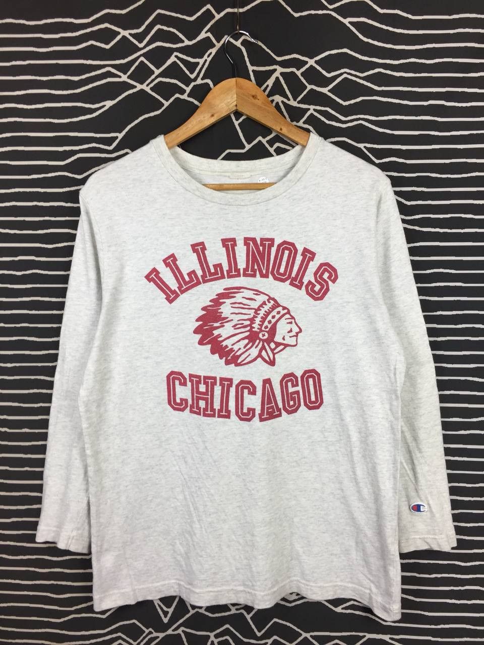 Champion Champion Illinois Chicago Vintage Collegiate Long Sleeve Tee Size US M / EU 48-50 / 2 - 1 Thumbnail