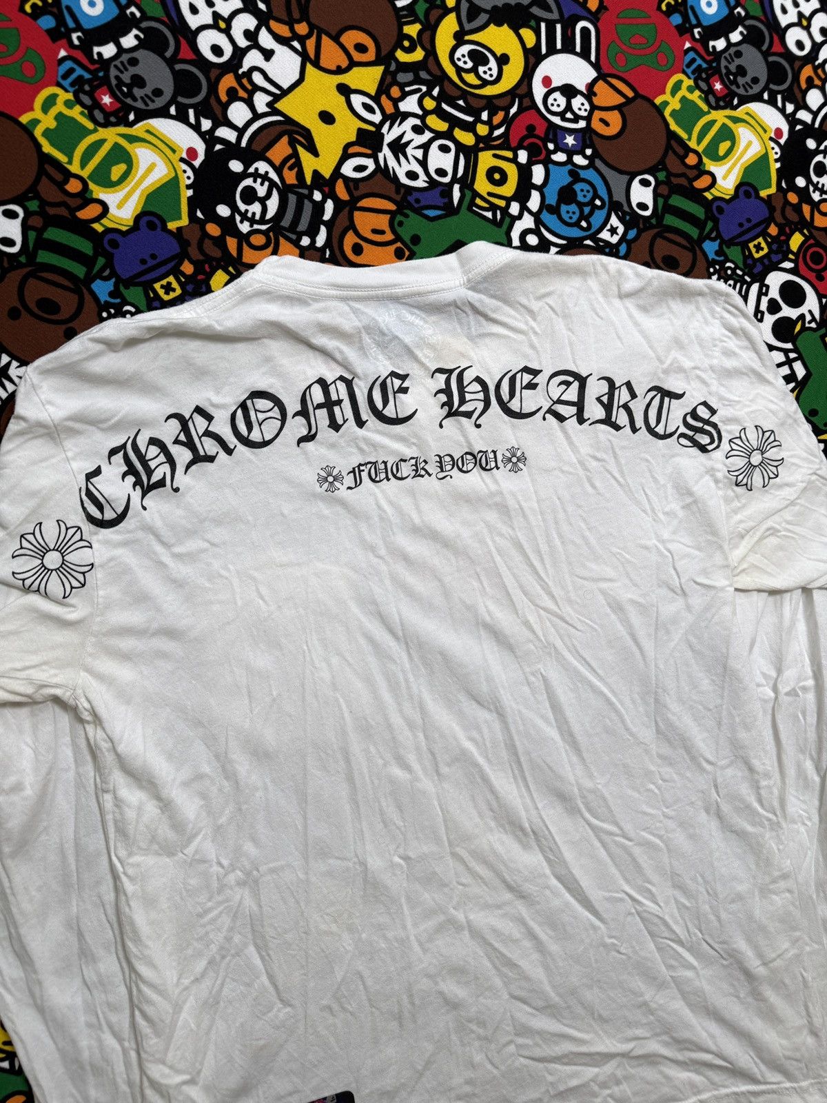 Chrome Hearts Chrome Hearts White Script Logo Long Sleeve Tee Size US L / EU 52-54 / 3 - 11 Thumbnail