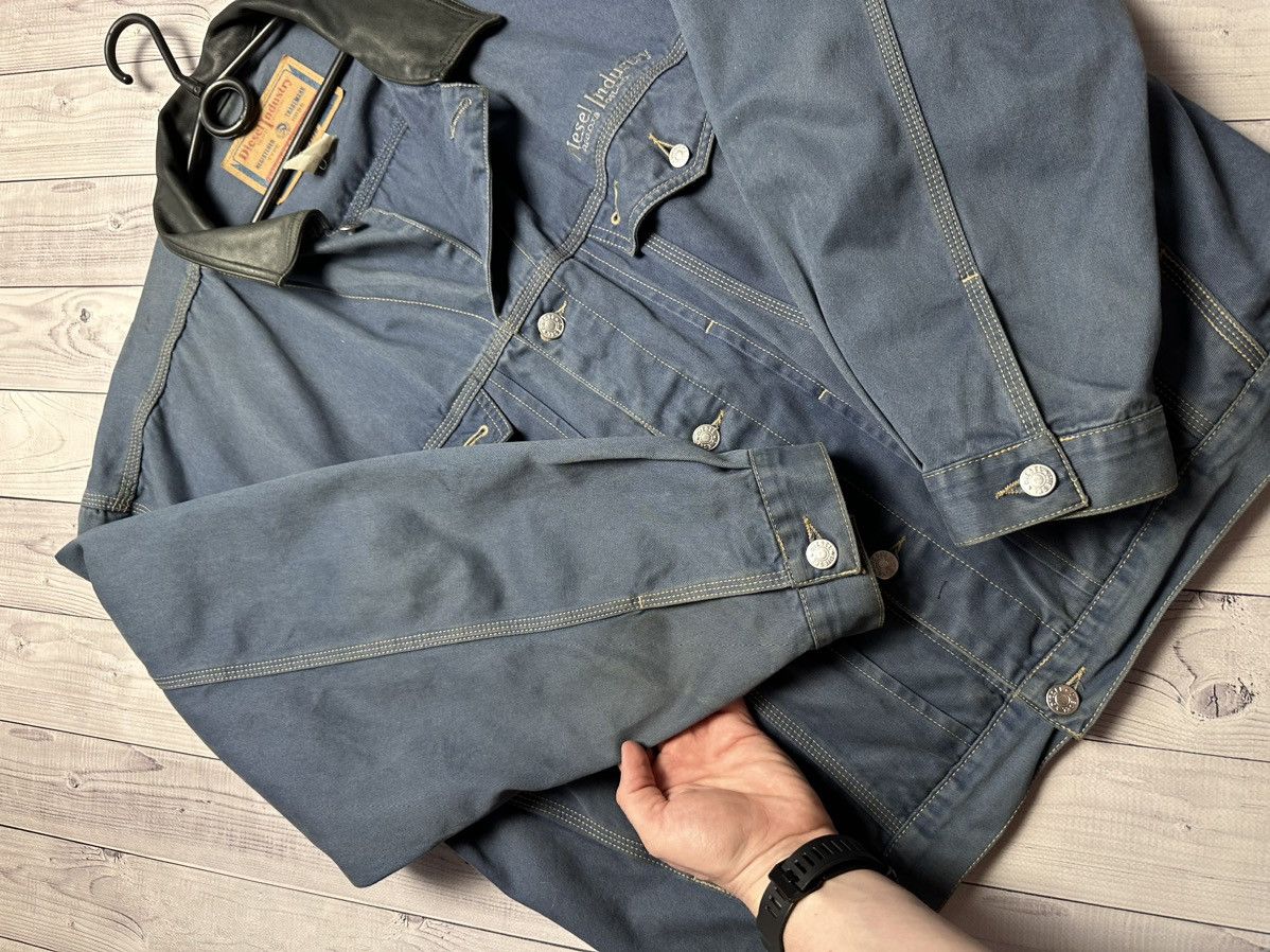 Diesel × Vintage Vintage Diesel denim jacket size XXL rare logo Size US XXL / EU 58 / 5 - 7 Thumbnail