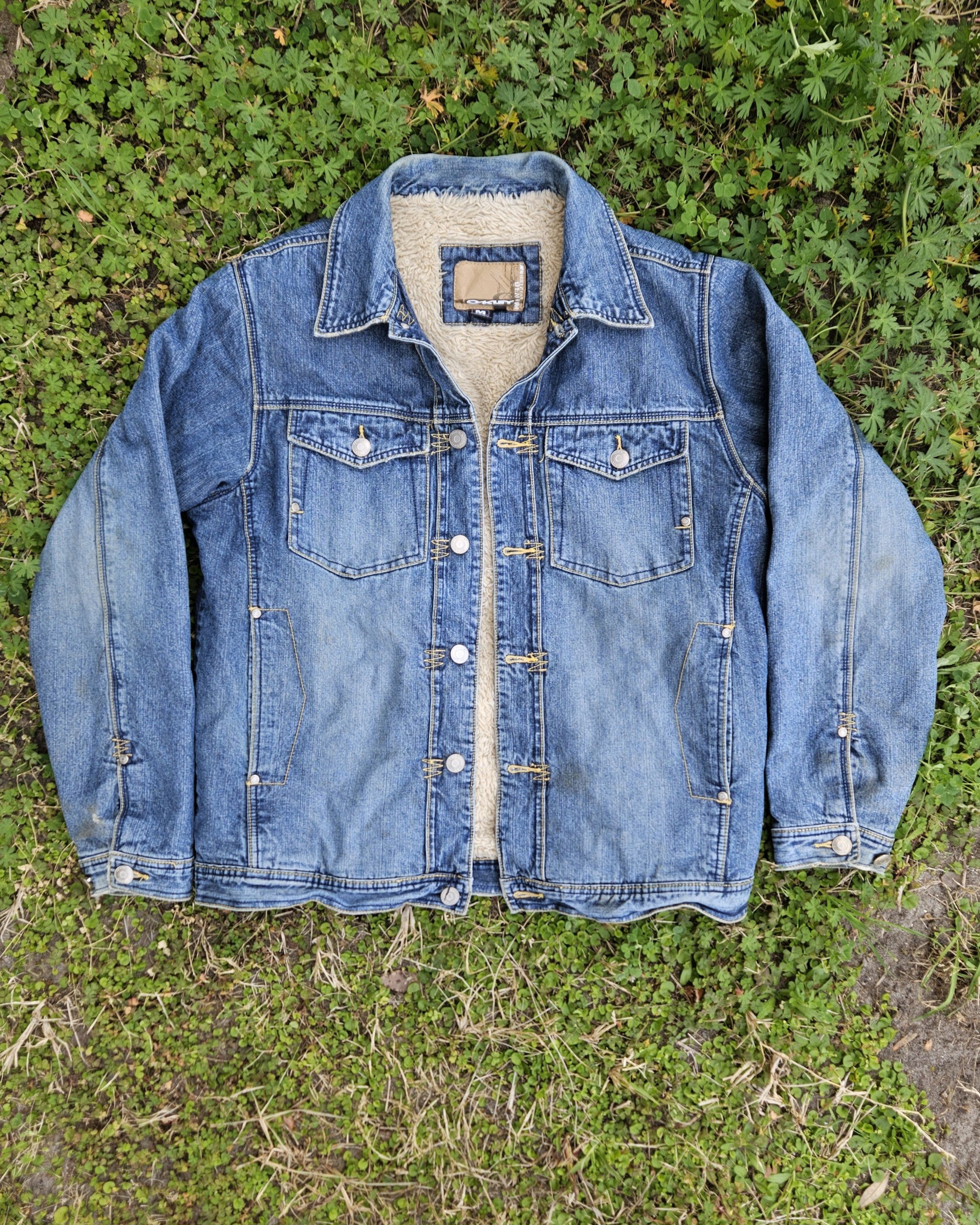 Oakley Oakley Software Fur Sherpa Lined Denim Jean Jacket Size US L / EU 52-54 / 3 - 1 Thumbnail