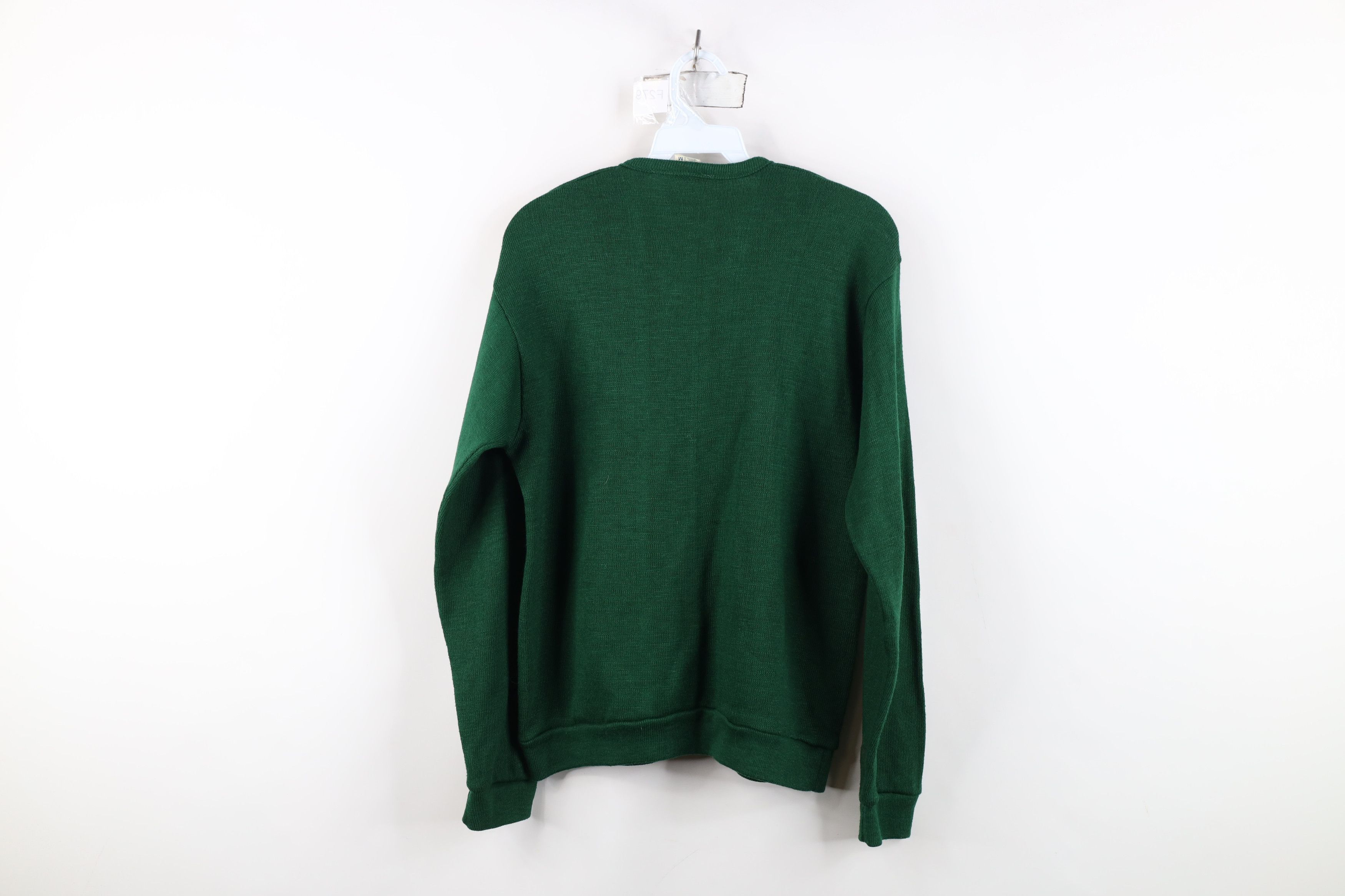 Vintage Vintage 70s Streetwear Mustang V-Neck Sweater Green USA Size M / US 6-8 / IT 42-44 - 10 Thumbnail