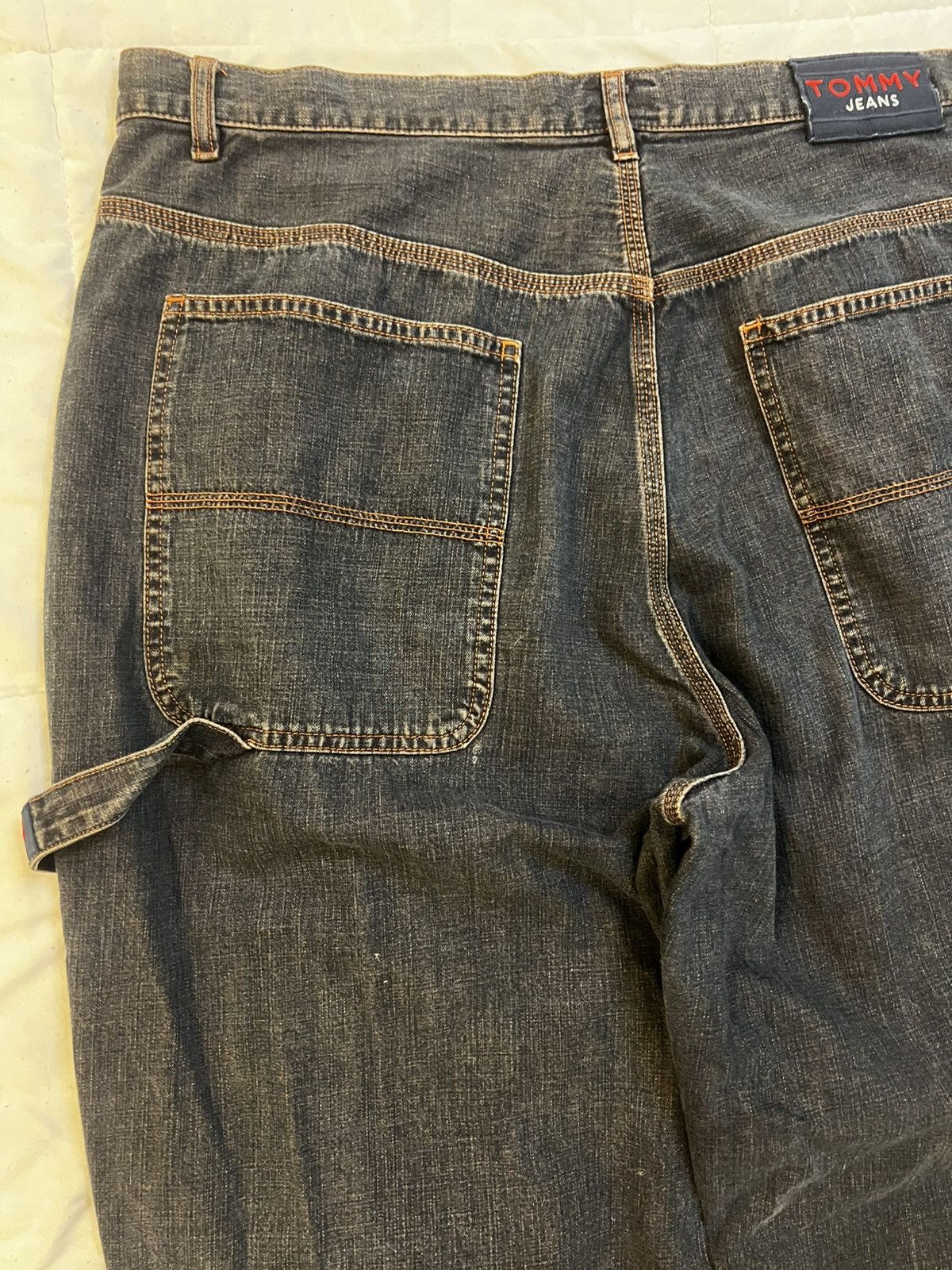 Tommy Hilfiger × Vintage Y2K Tommy Hilfiger Baggy Dark Navy Denim Jeans Size US 40 / EU 56 - 4 Thumbnail
