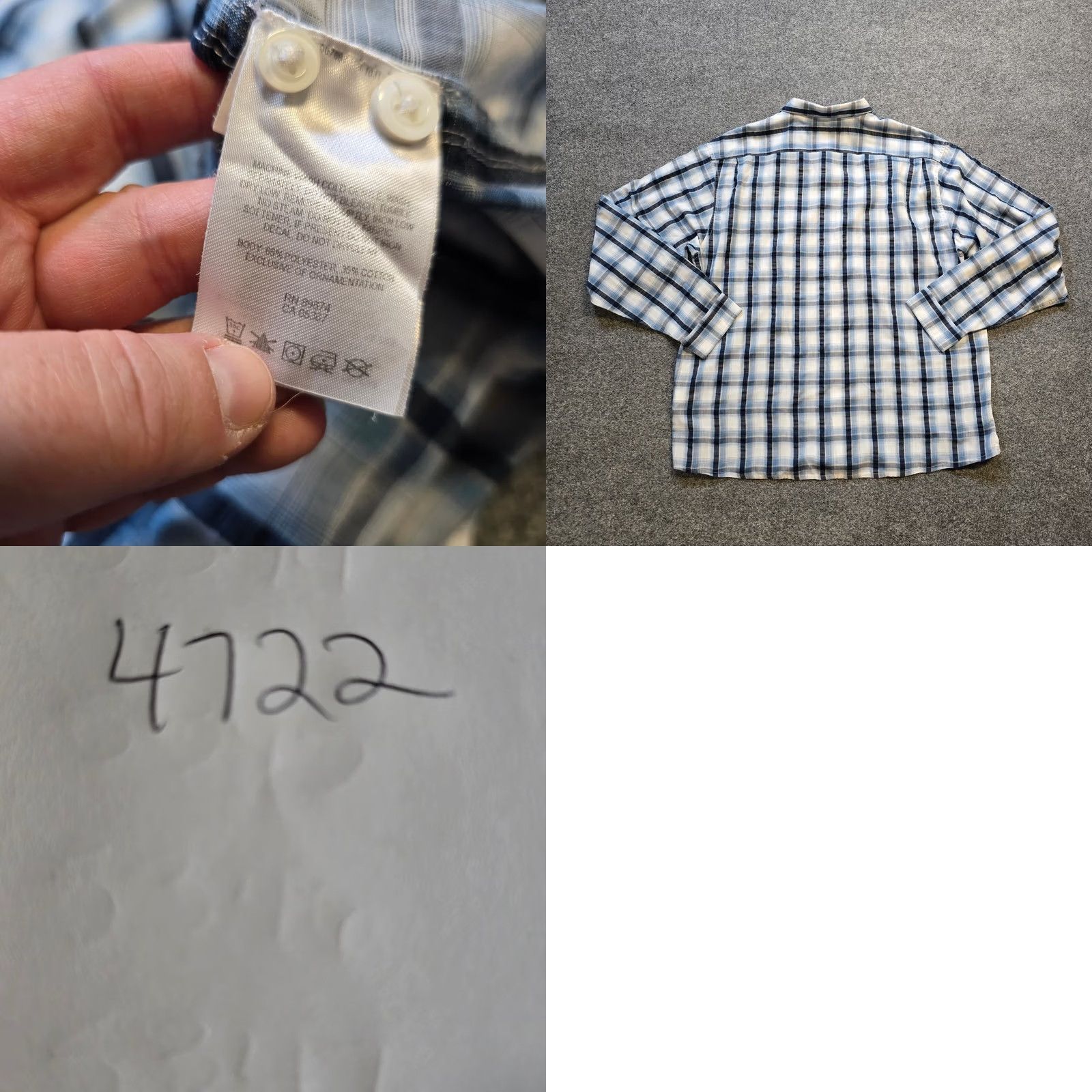 Mountain Hardwear Mountain Hardwear Shirt Mens XL Blue Plaid Button Long Sleeve Hiking Outdoors Size US XL / EU 56 / 4 - 8 Thumbnail