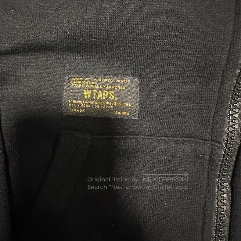 Wtaps Wtaps Black fleece zip hoodie Size US S / EU 44-46 / 1 - 3 Thumbnail