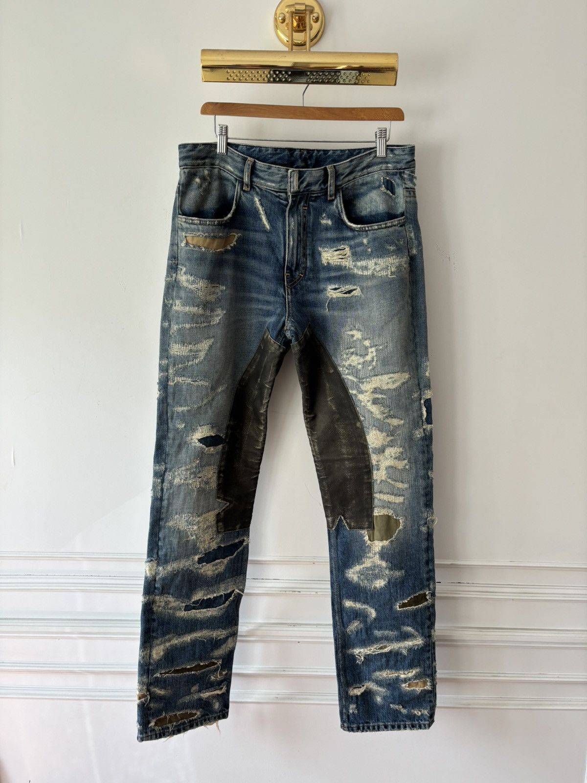 13AW GIVENCHY ジバンシー マリア柄 デニム リカルドティッシ Givenchy Givenchy SS16 - Studded Denim Jean By Riccardo Tisci