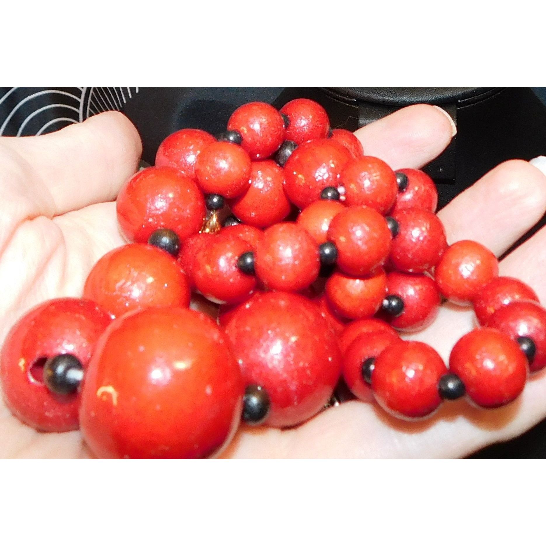 Other Rustic Black And Red Wood Beaded Necklace Size ONE SIZE - 4 Thumbnail