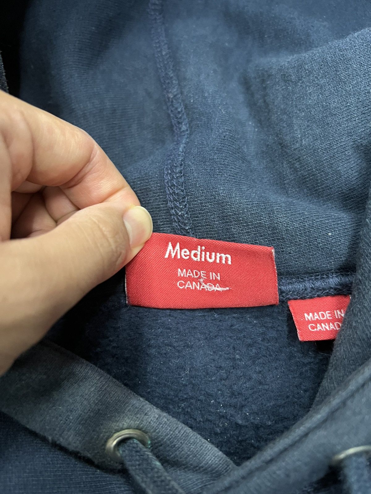 Supreme Supreme box logo hoodie navy red Size US M / EU 48-50 / 2 - 6 Thumbnail