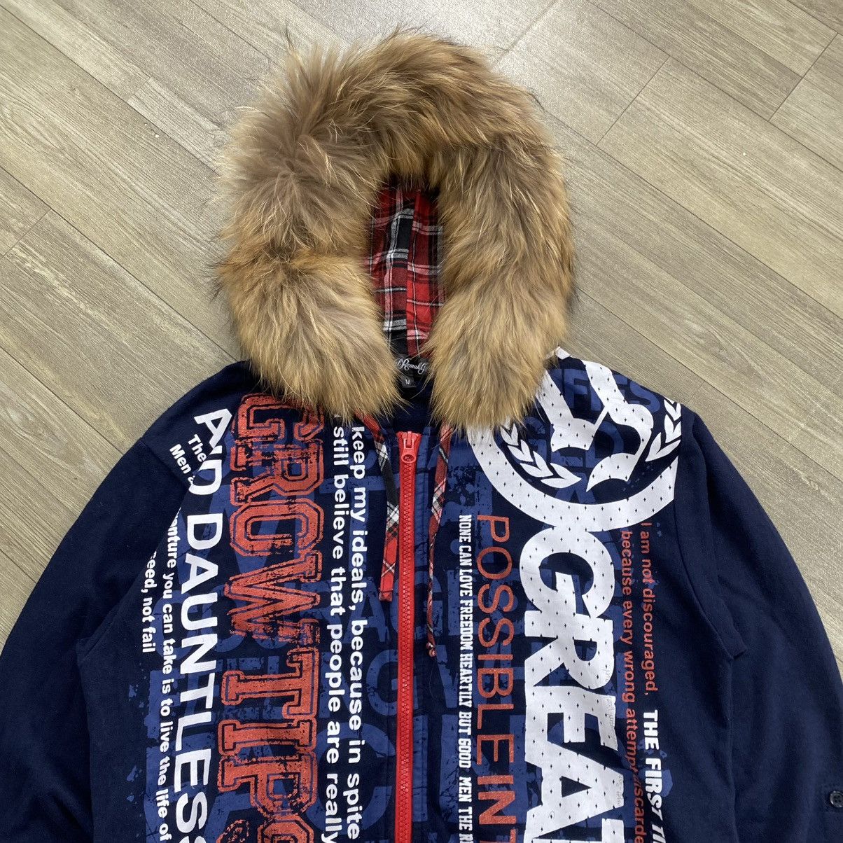 20471120 2000s Remakgear Poem Ifsixwasnine Lgb Style Zip Fur Hoodie Size US M / EU 48-50 / 2 - 2 Thumbnail
