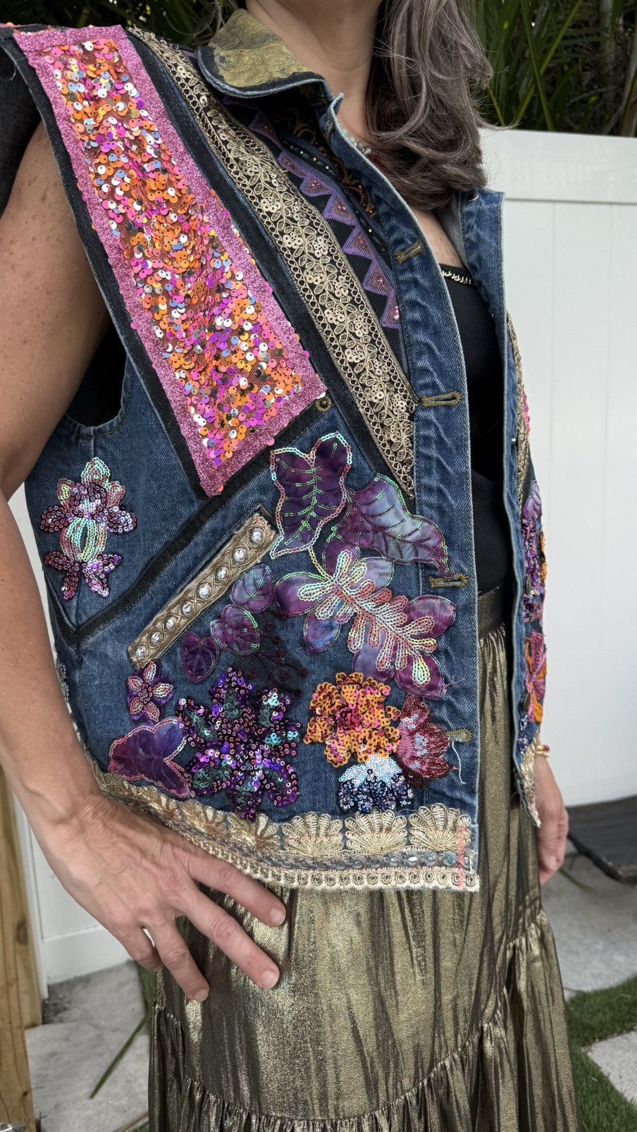 Other Denim vest Hindu style Size S / US 4 / IT 40 - 5 Thumbnail