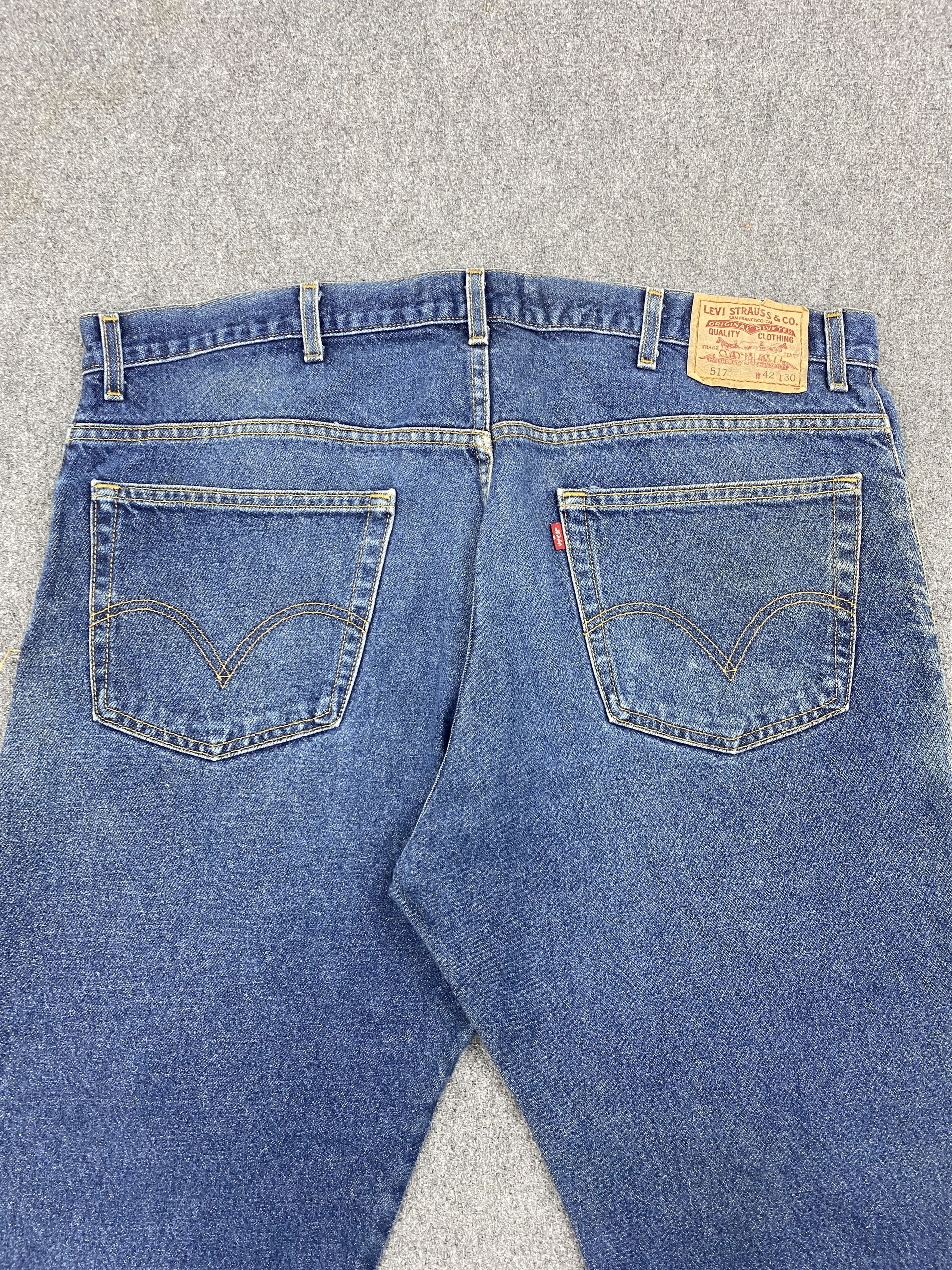 Levi's Distressed Vintage Levis 517 Flared Bootcut Denim DP2607 Size US 42 / EU 58 - 4 Thumbnail