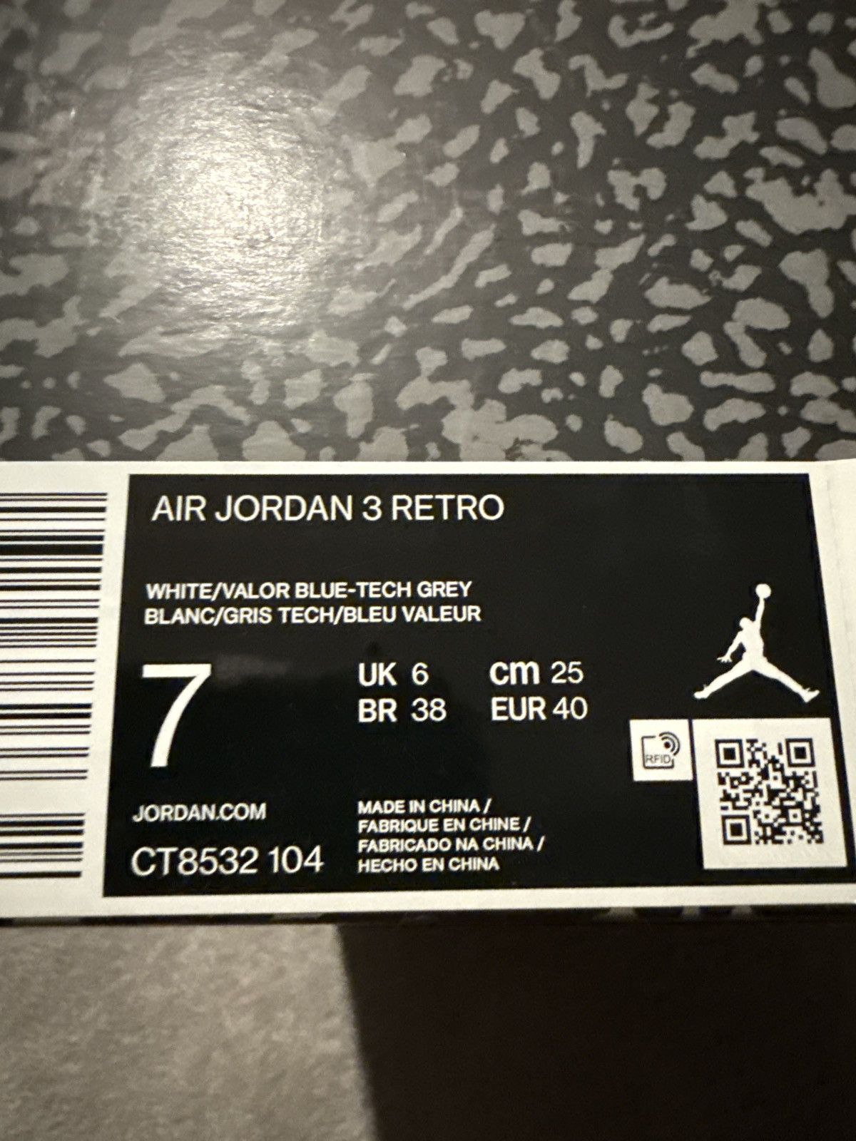 Nike Jordan 3 Retro Size US 7 / EU 40 - 8 Thumbnail
