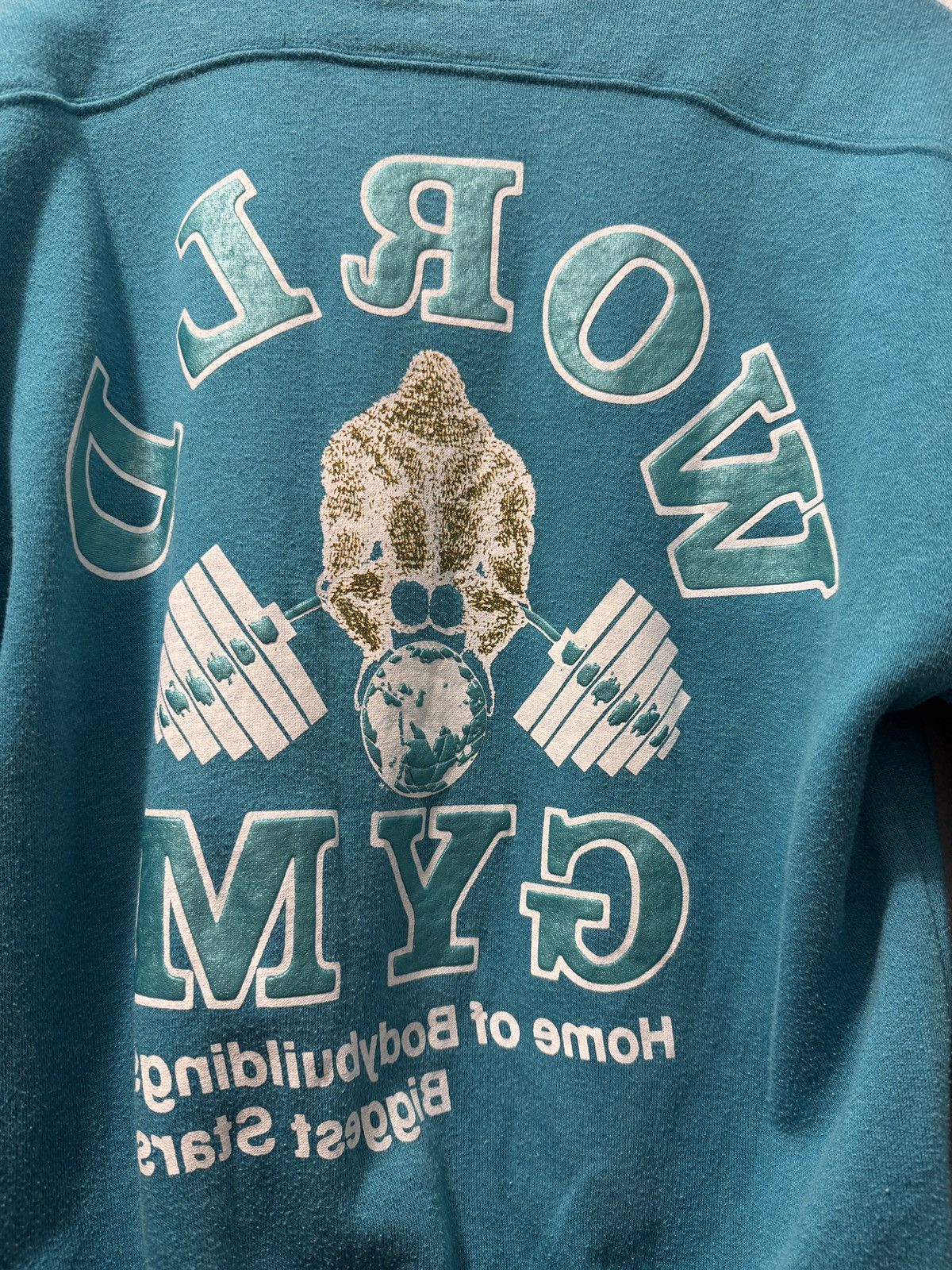 Vintage *RARE* 90s JAPAN WORLD GYM CREWNECK SWEATER GYM FITNESS Size US S / EU 44-46 / 1 - 9 Thumbnail