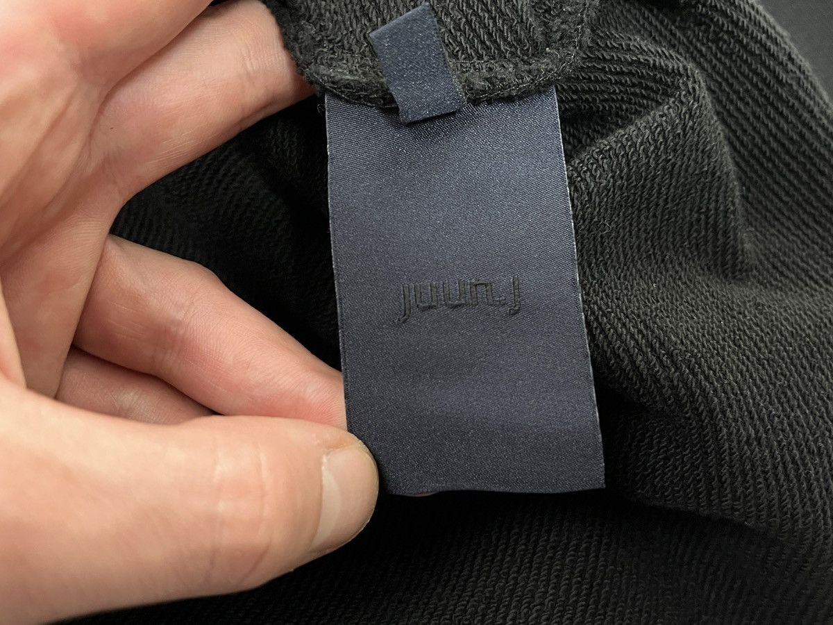 Juun.J Juun.J Black Embroidered Lapped Hoodie Streetwear Men’s M Size US M / EU 48-50 / 2 - 6 Thumbnail