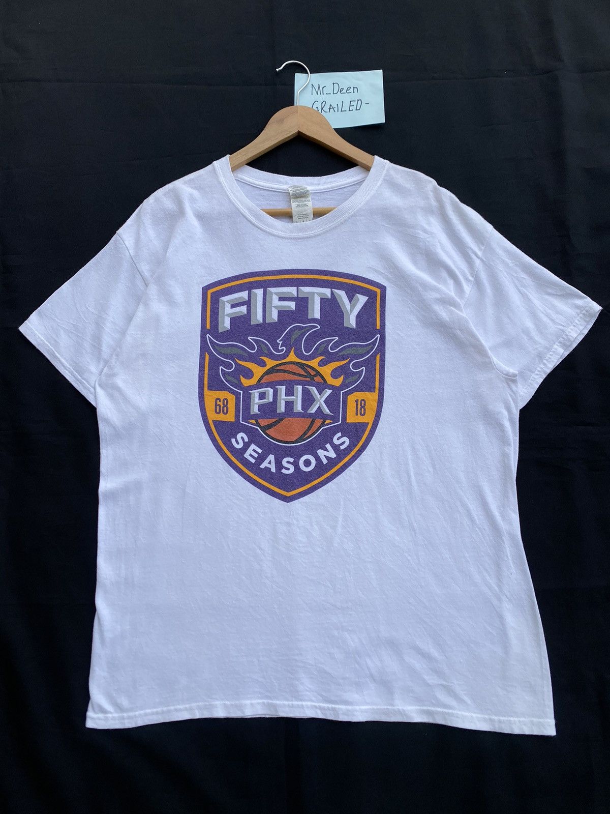 NBA Rare Vintage Fifty Phoenix Suns NBA Basketball T Shirt Size US L / EU 52-54 / 3 - 1 Thumbnail