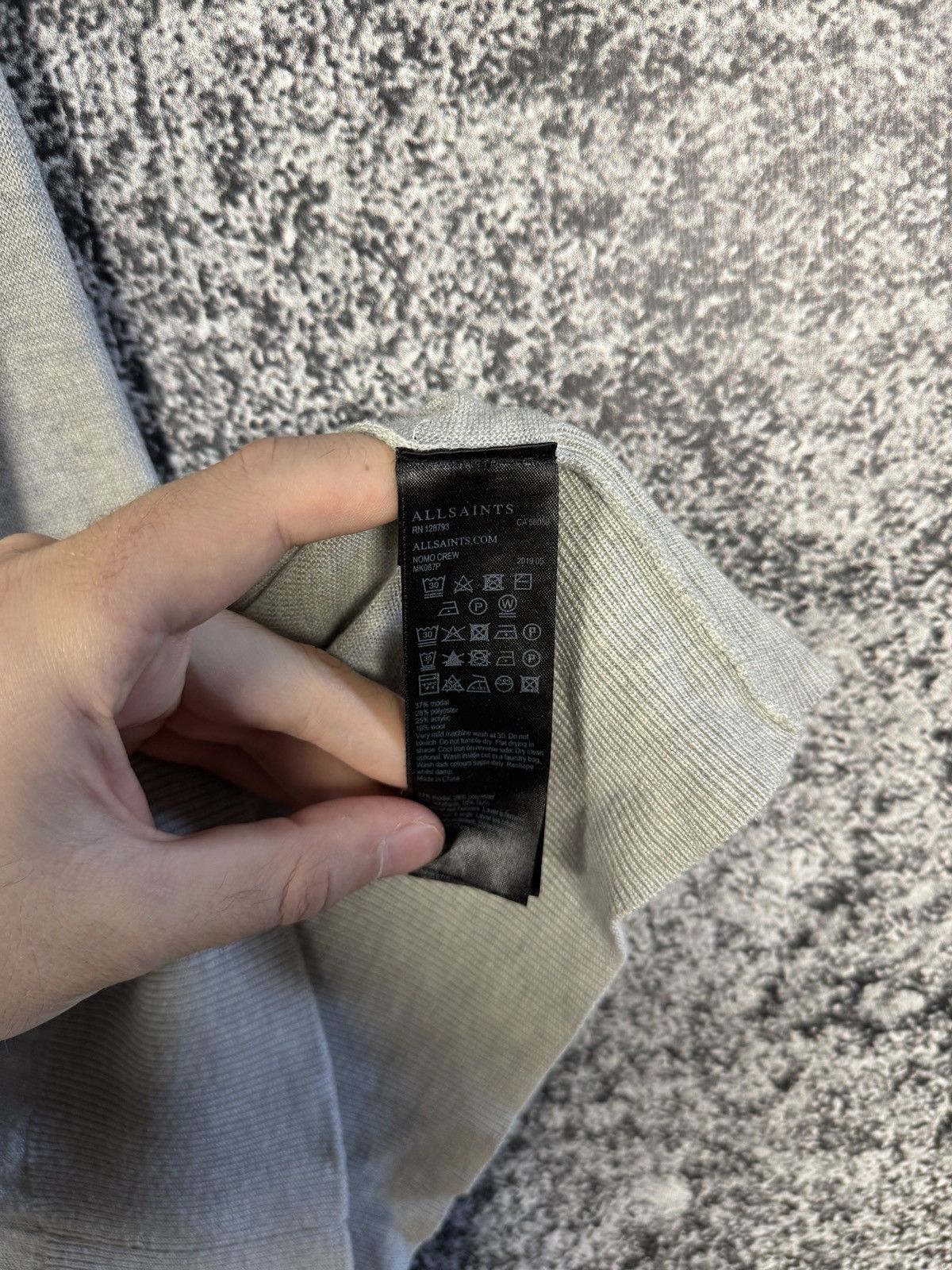 Allsaints Allsaints Nomo Crewneck Sweater Long Sleeve Pullover Size XS Size US XS / EU 42 / 0 - 8 Thumbnail