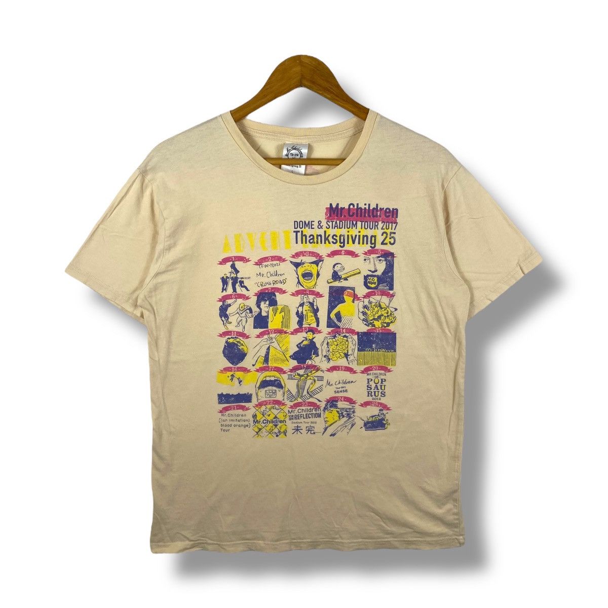 Band Tees Japanese Band MR.CHILDREN Dome & Stadium Tour 2017 Size US L / EU 52-54 / 3 - 1 Thumbnail
