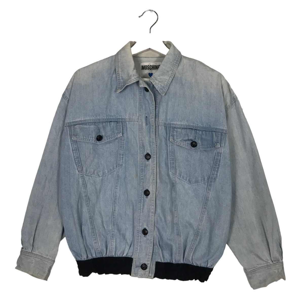 Moschino 💥 MOSCHINO DYED BLUE DENIM JACKET Size US M / EU 48-50 / 2 - 1 Thumbnail
