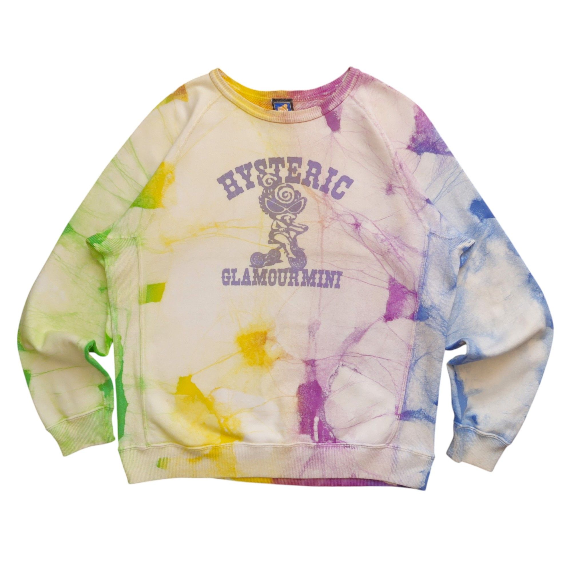 Hysteric Glamour 1990s Hysteric Glamour Mini Big Logo Tie Dye Sweatshirt Size US S / EU 44-46 / 1 - 1 Thumbnail