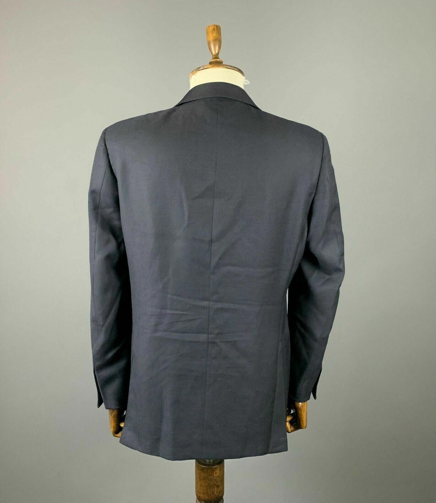 Canali Men Canali Black 2 Button Pure Wool Blazer Coat Size 54 Size 40R - 5 Thumbnail