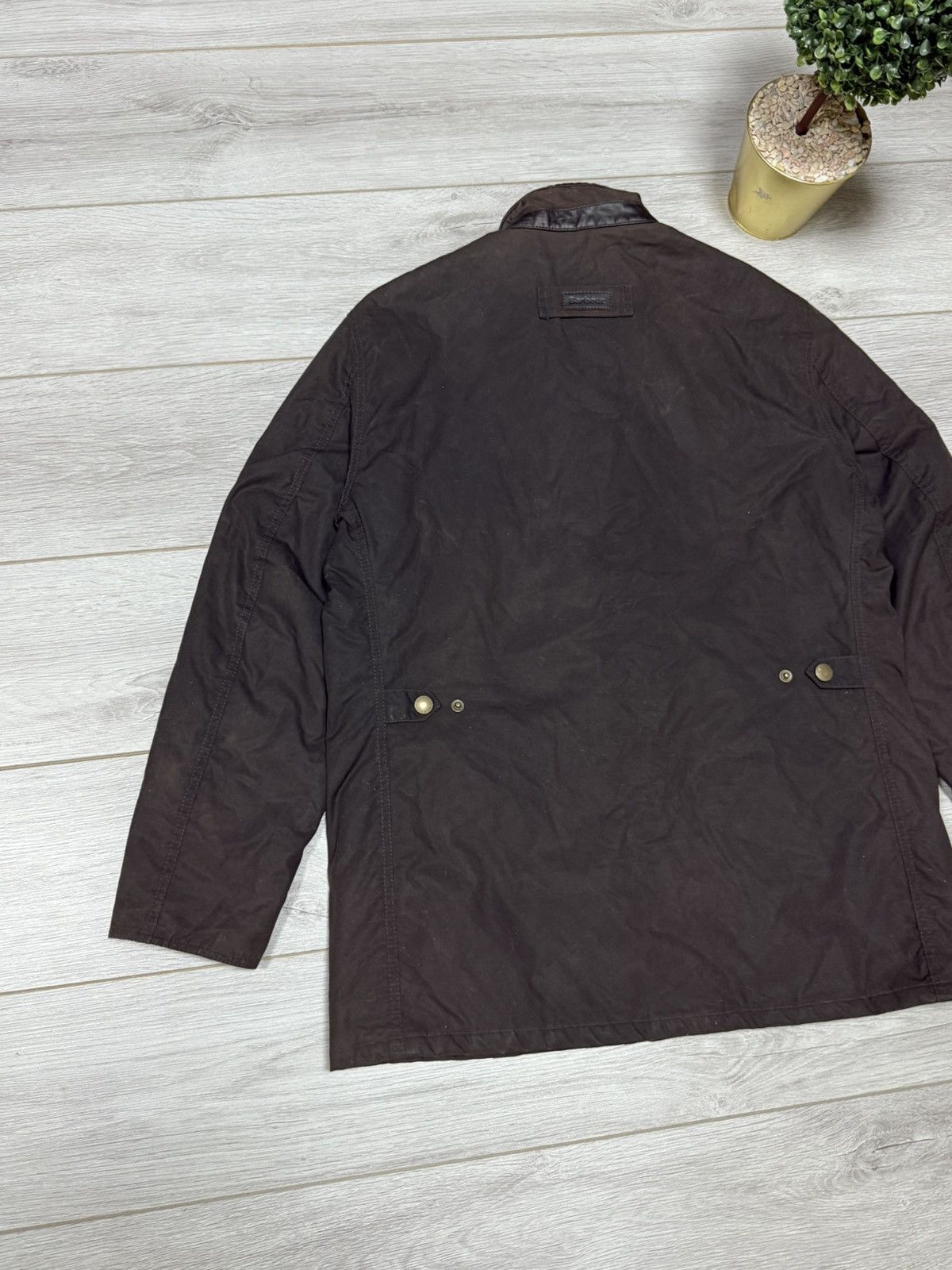 Barbour Prestbury wax jacket zip vintage