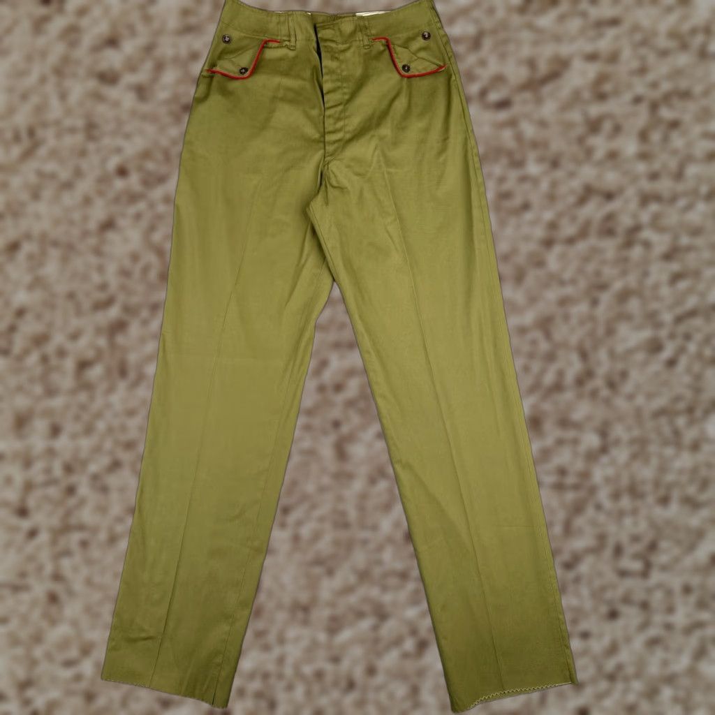 Vintage VINTAGE Boy Scouts Pants Men 30 Green Twill 1950s 50s LIKE NEW Un-Hemmed 40 Size US 40 / EU 56 - 1 Thumbnail