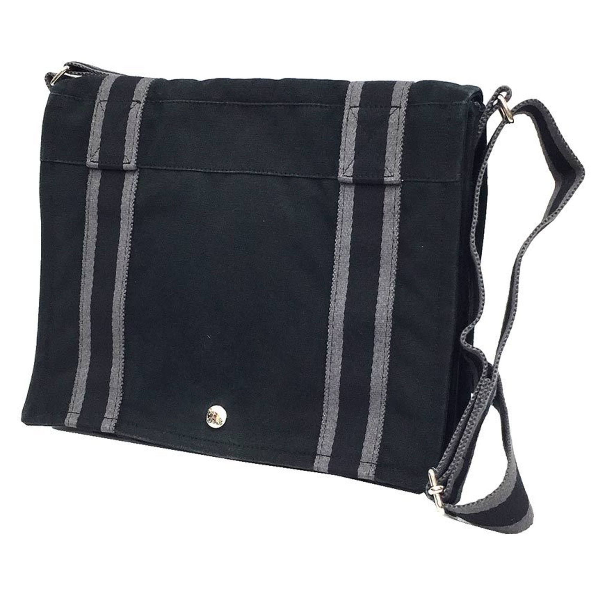 Hermes Hermes Foule Toubasas PM Shoulder Bag Black Canvas Size ONE SIZE - 1 Thumbnail