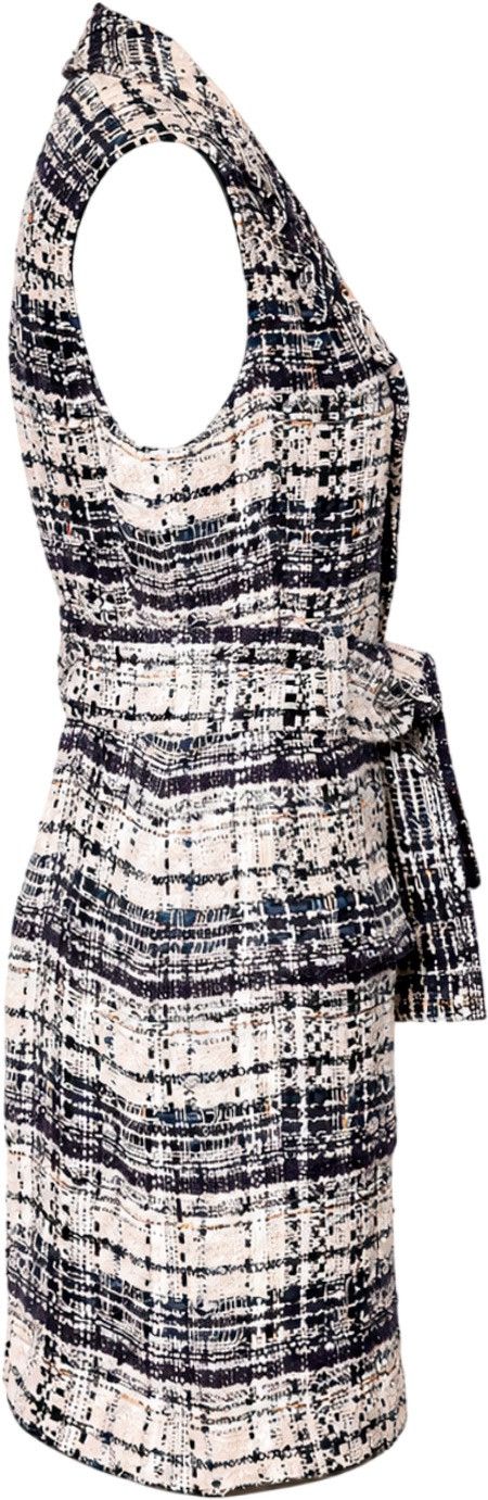 Chanel CHANEL Spring 2006 Tweed Bouclé Belted Dress CC Buttons Size S / US 4 / IT 40 - 4 Thumbnail