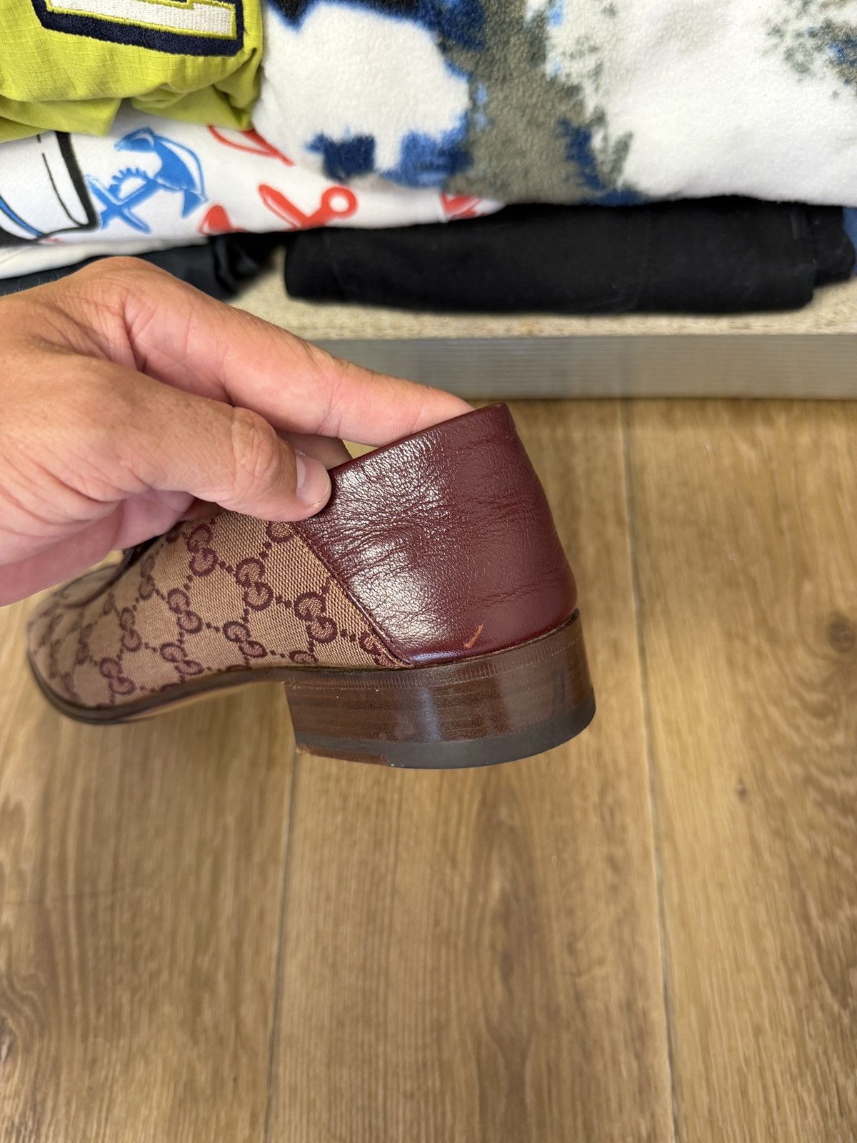Gucci Gucci Monogram Horsebit Loafer Size US 8 / EU 41 - 11 Thumbnail