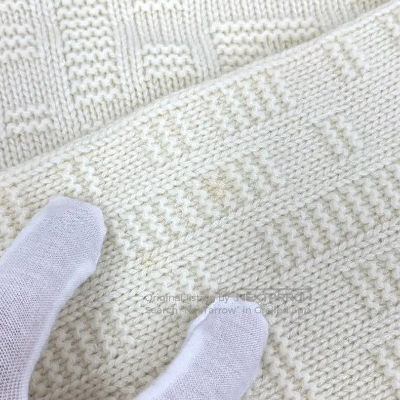 Fendi Fendi Beige Jacquard Cashmere Round Neck Long Sleeve Knit Size US M / EU 48-50 / 2 - 7 Thumbnail