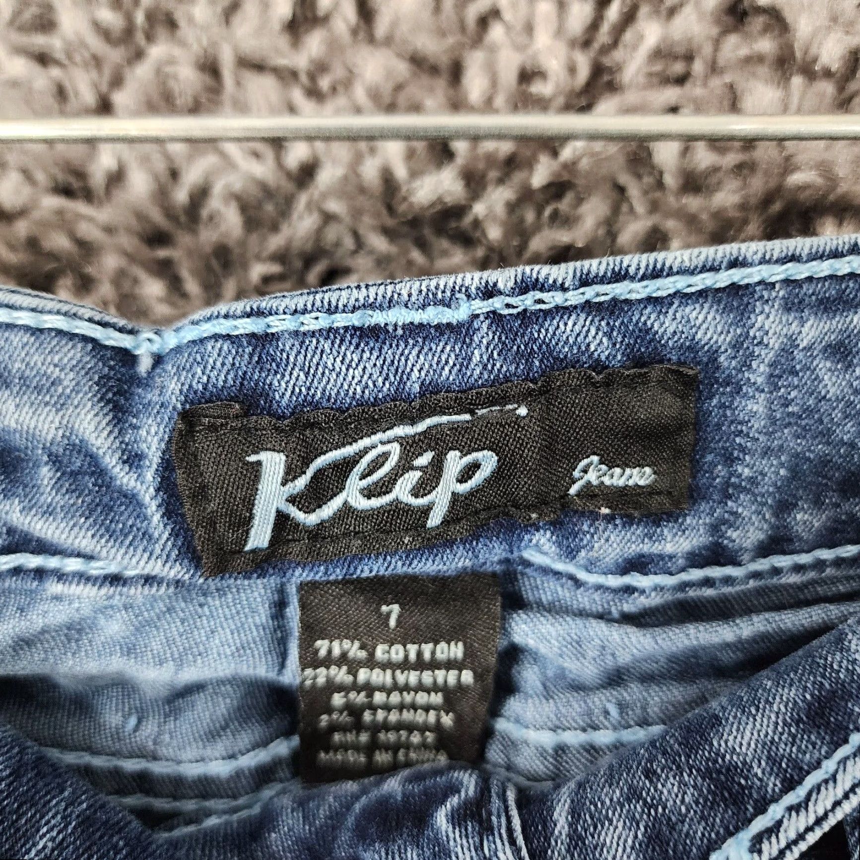 Vintage Klip Womens Bootcut Blue Jeans Size 7 Size 28" / US 6 / IT 42 - 3 Thumbnail