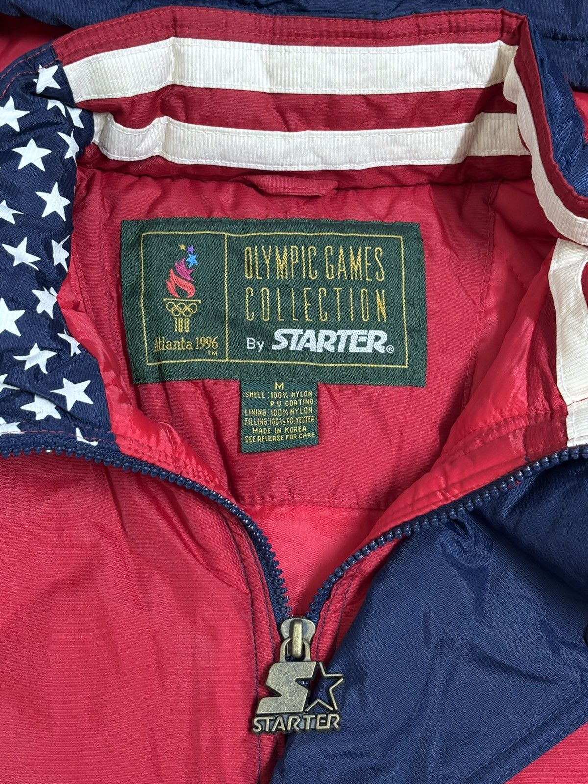 Starter 🚨FINAL DROP🚨Vintage Olympic USA Starter Atlanta 1996 Zipper Size US M / EU 48-50 / 2 - 8 Thumbnail