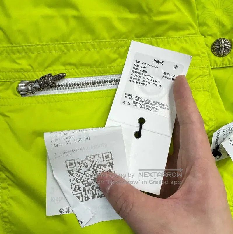 Chrome Hearts Chrome Hearts Bright Green Padded Vest . Size US XL / EU 56 / 4 - 8 Thumbnail