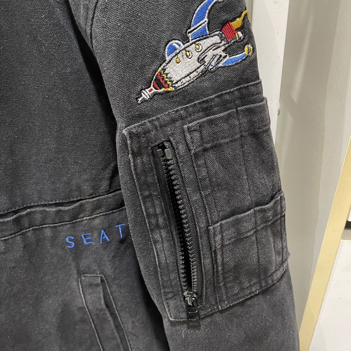 Vintage Seatle Paradise Tavern Duck Canvas Bomber Jacket Size US M / EU 48-50 / 2 - 17 Thumbnail